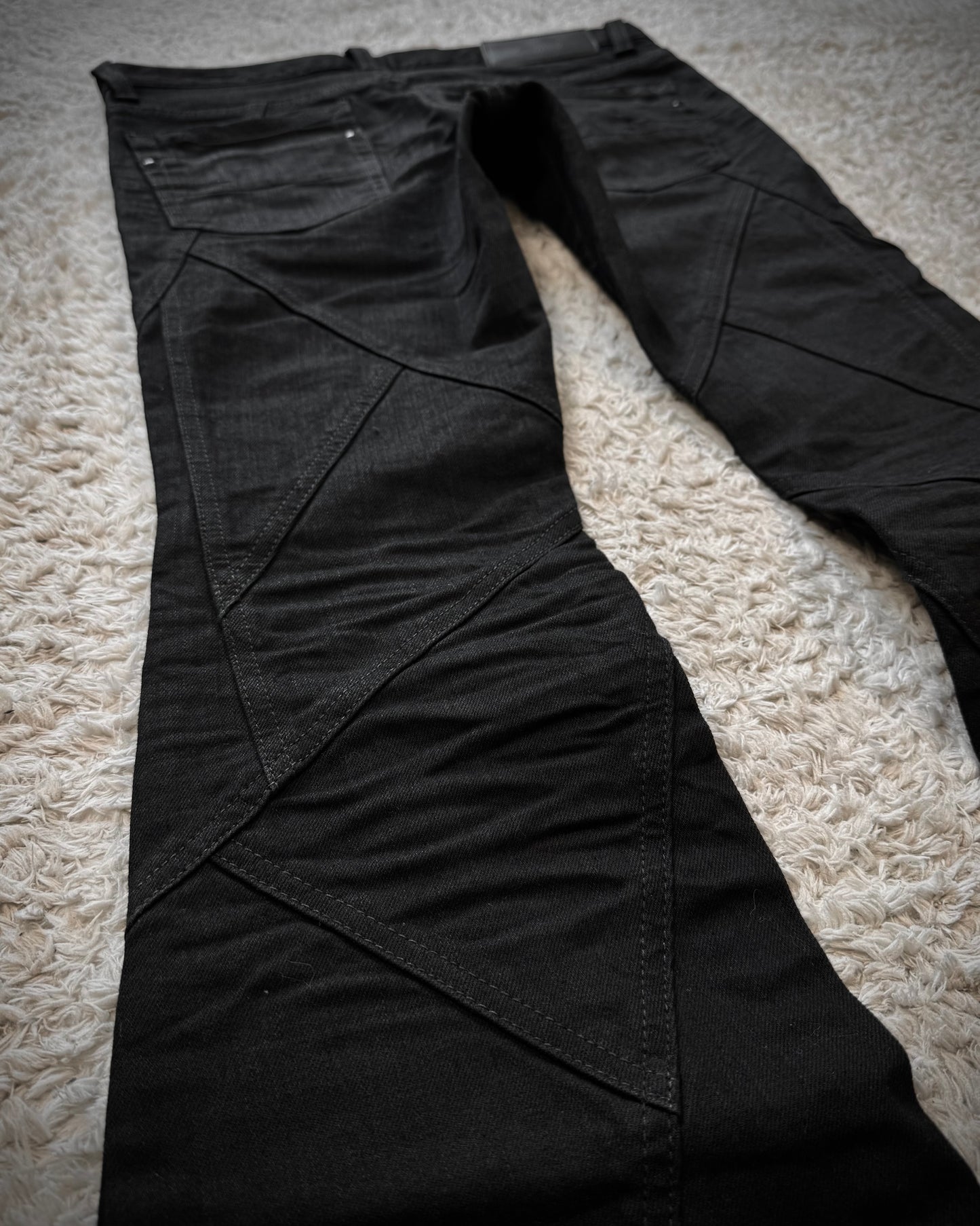 Tornado Mart Patchwork Flared Jeans
