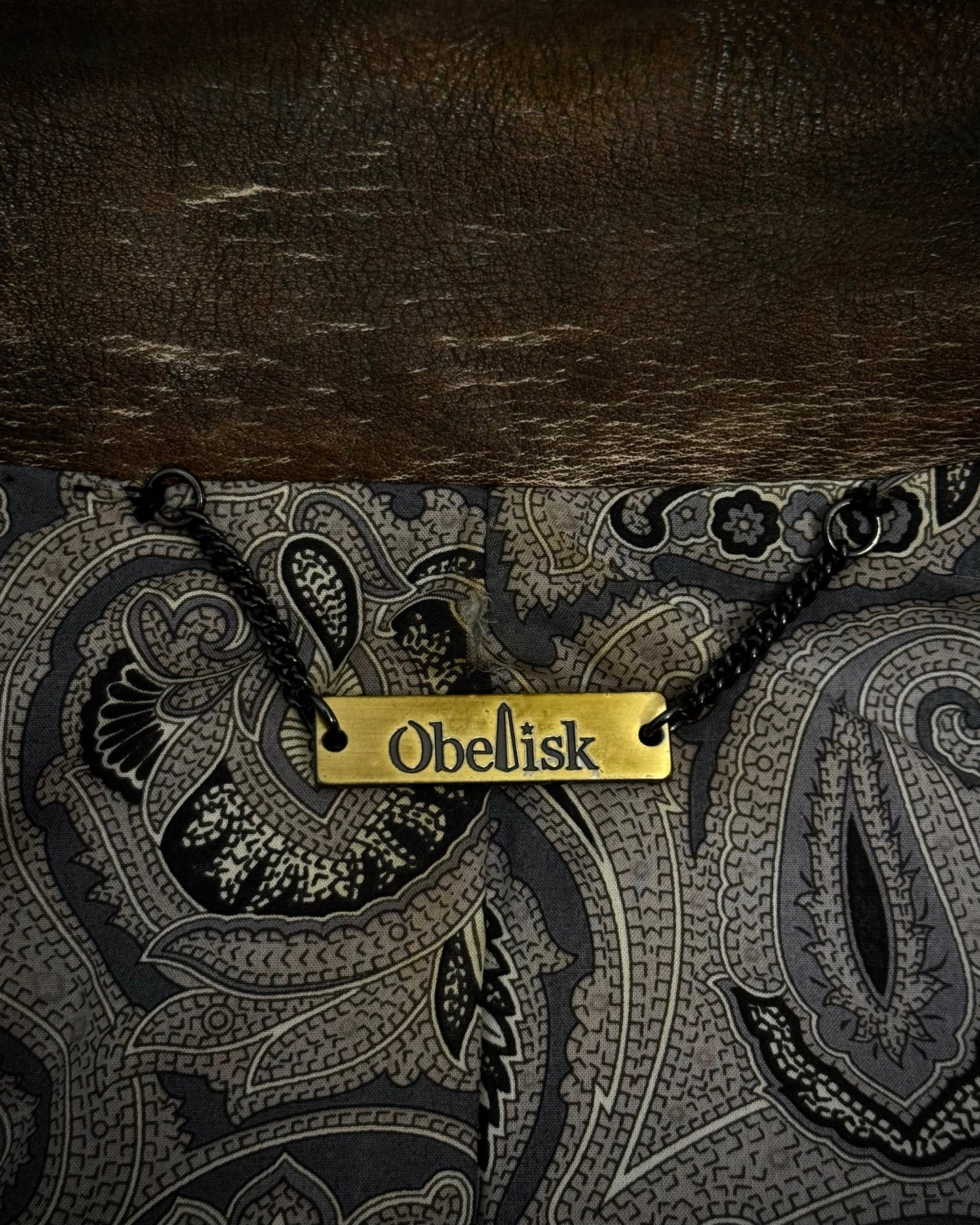 Obelisk Python Skull Leather Jacket