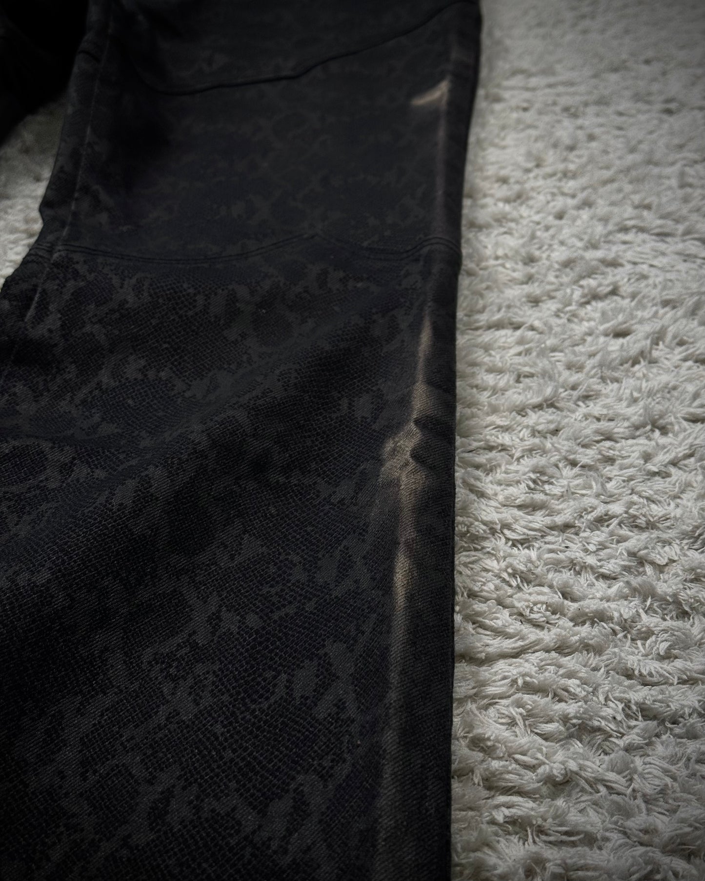 Semantic Design Python Pattern Flared Pants