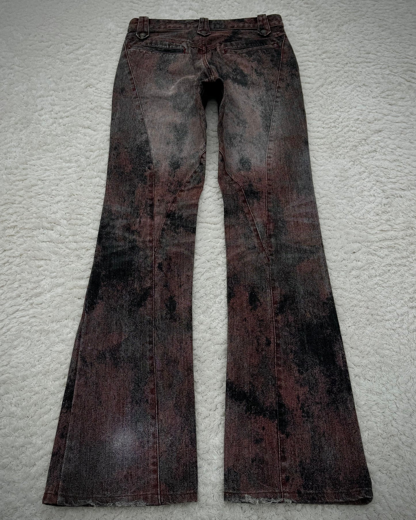 Schlüssel Blood Washed Snake Hardware Bootcut Pants