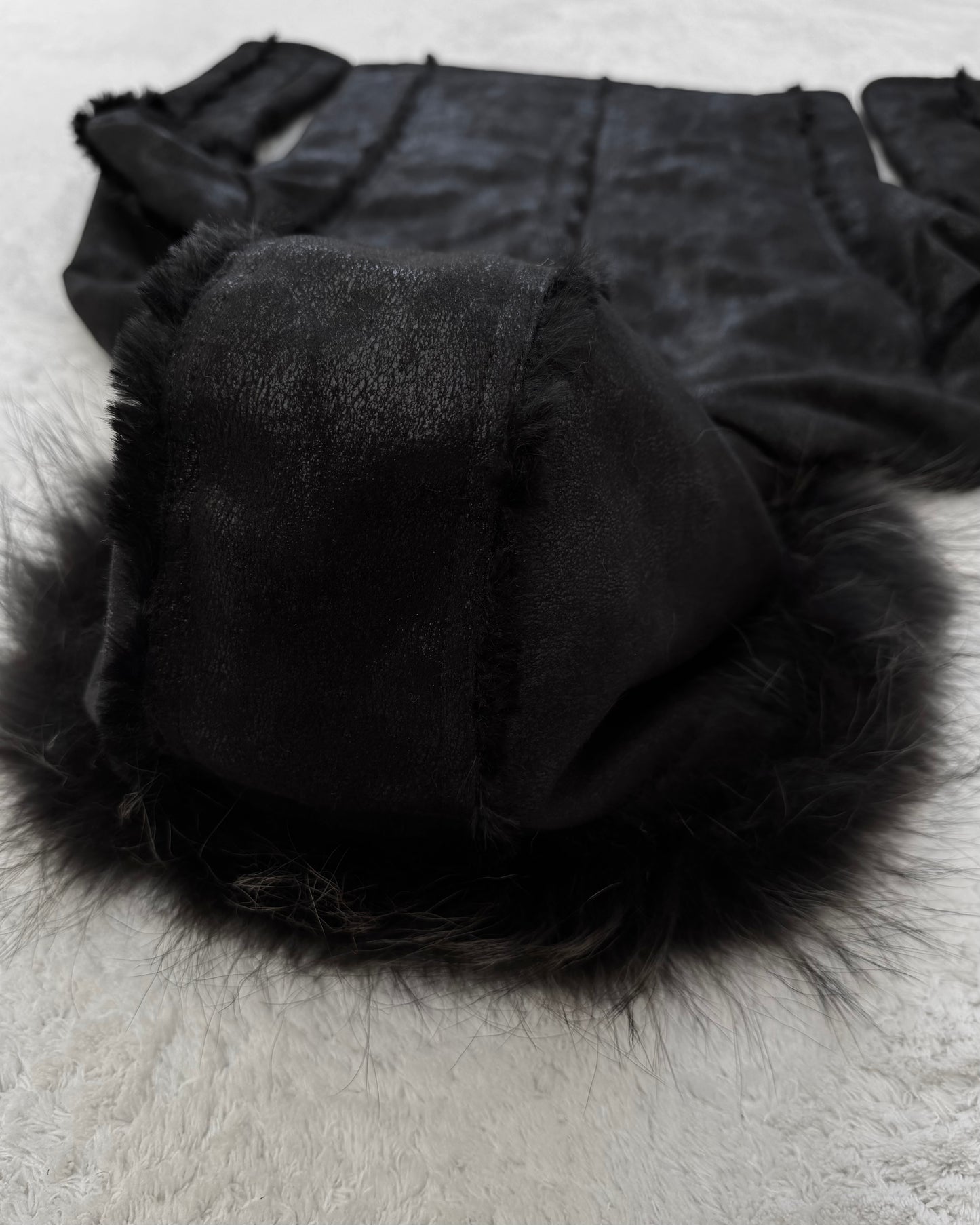 Fuga Textured Raccoon Fur Parka
