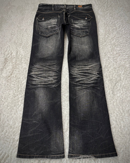 Nicole Club Whisker Washed Bootcut Denim