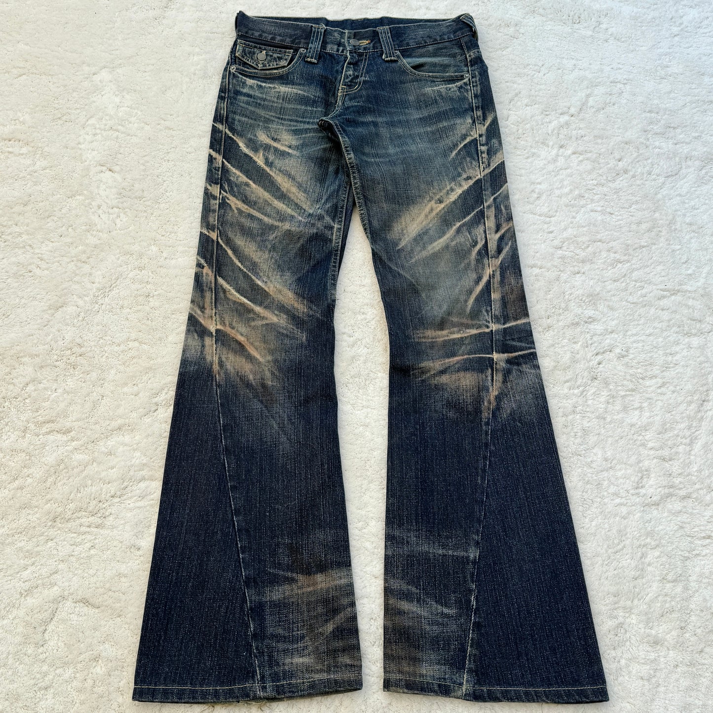 Tornado Mart Mud Washed Flared Jeans