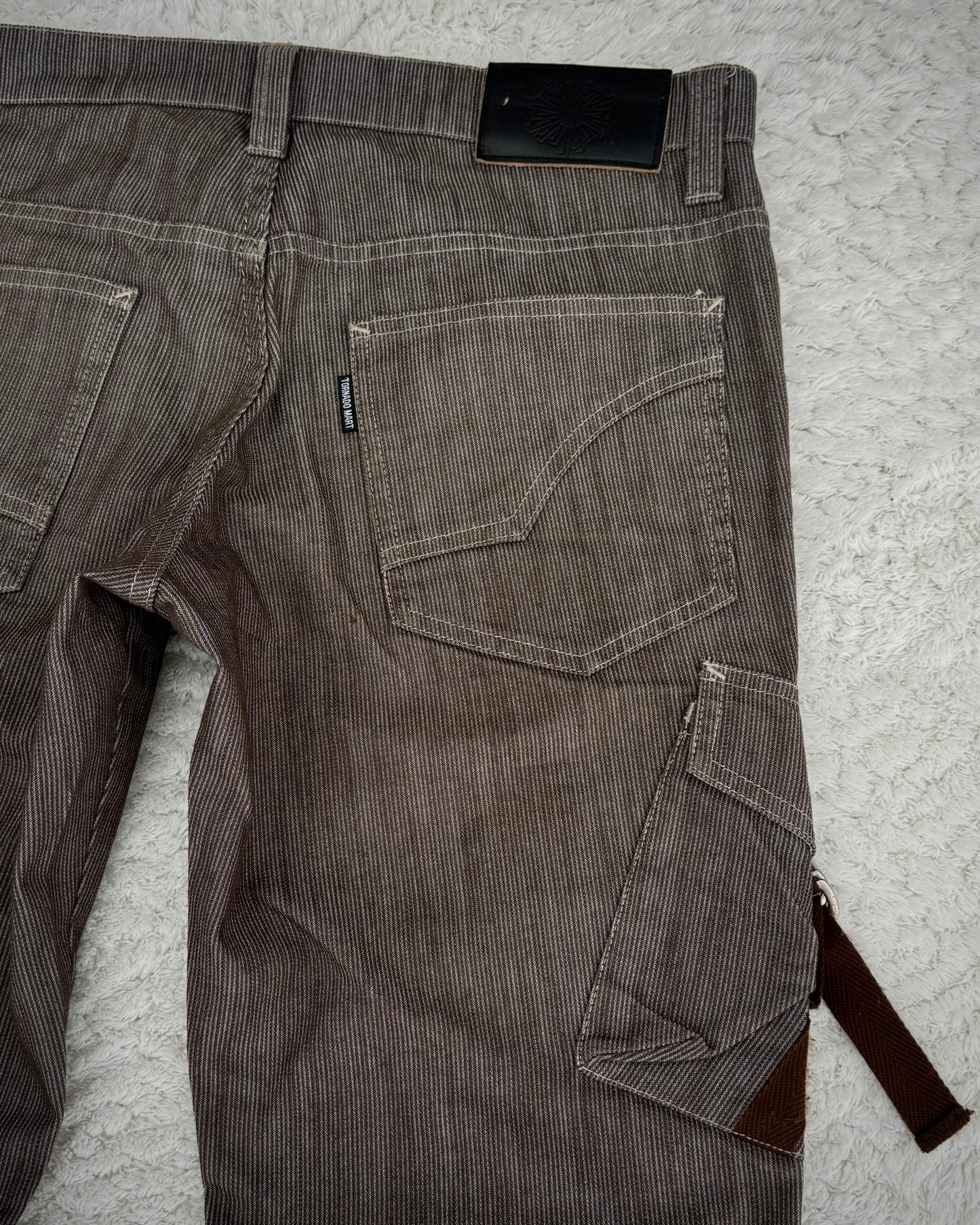 Tornado Mart Vintage Lace Up Flared Pants