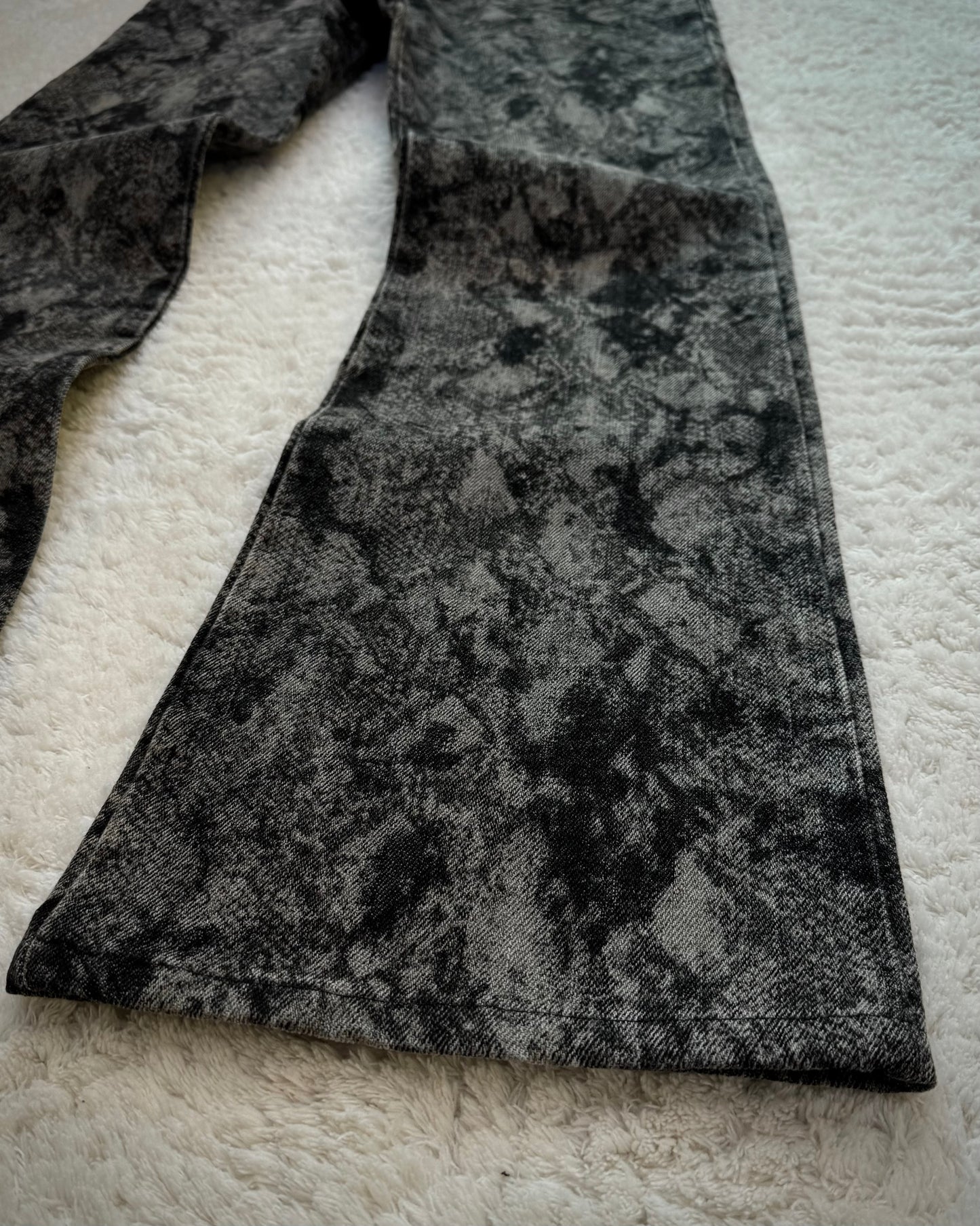 Semantic Design Shadow Python Pattern Bootcut Pants