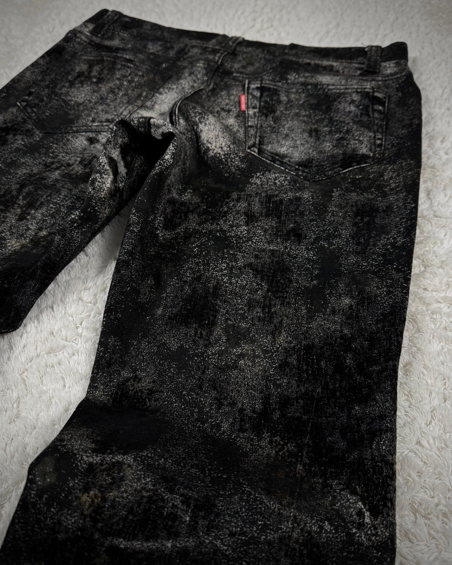 Tornado Mart Smoked Ash Washed Flared Jeans