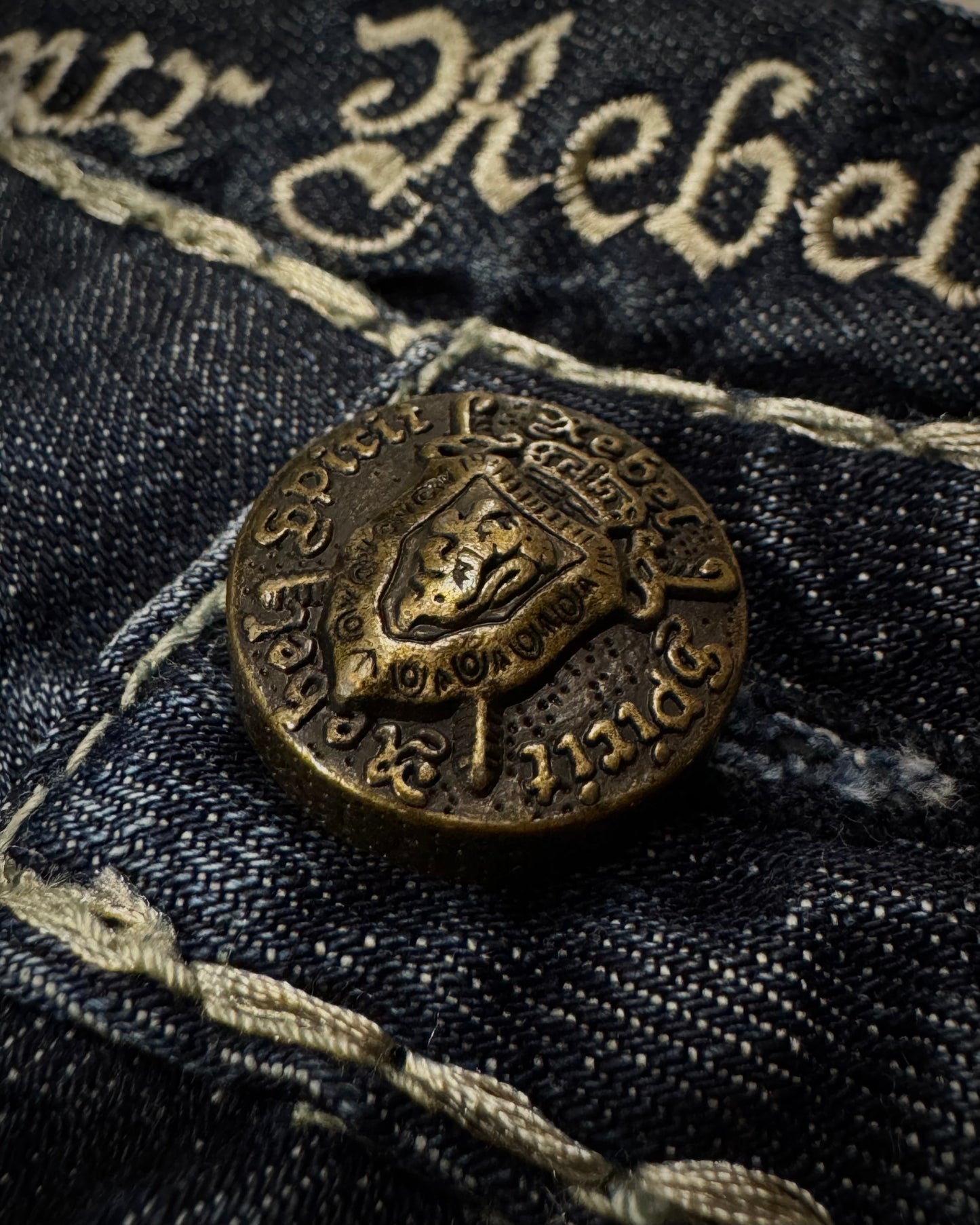 Rebel Spirit Studded Western Detailed Denim