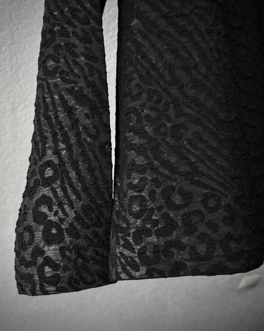Tornado Mart Leopard Zebra Pattern Longsleeve