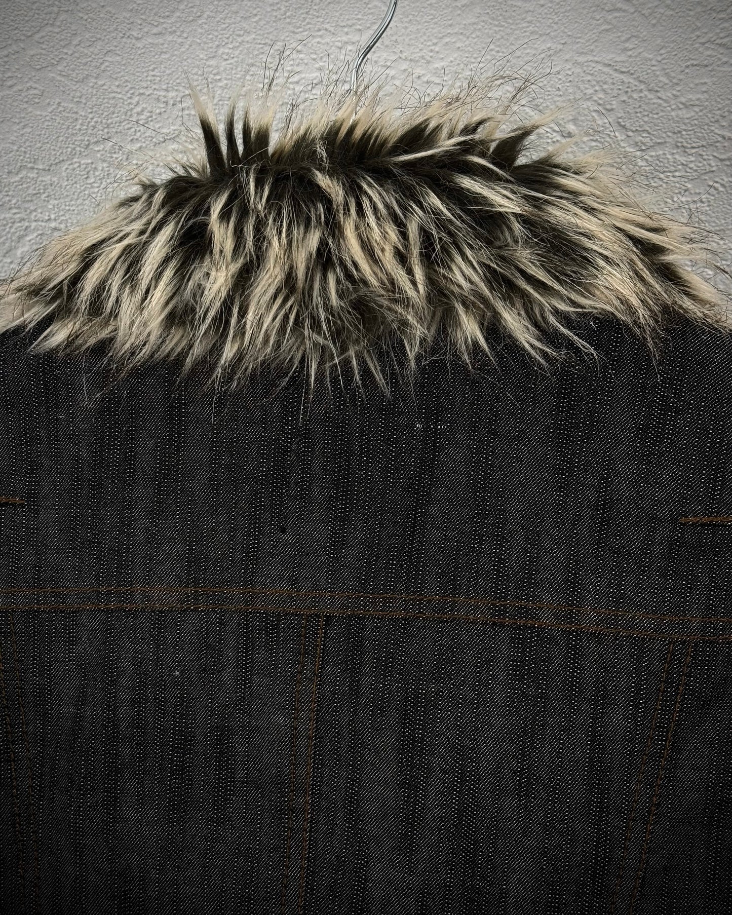 Nicole Club Fur Extended Denim Jacket