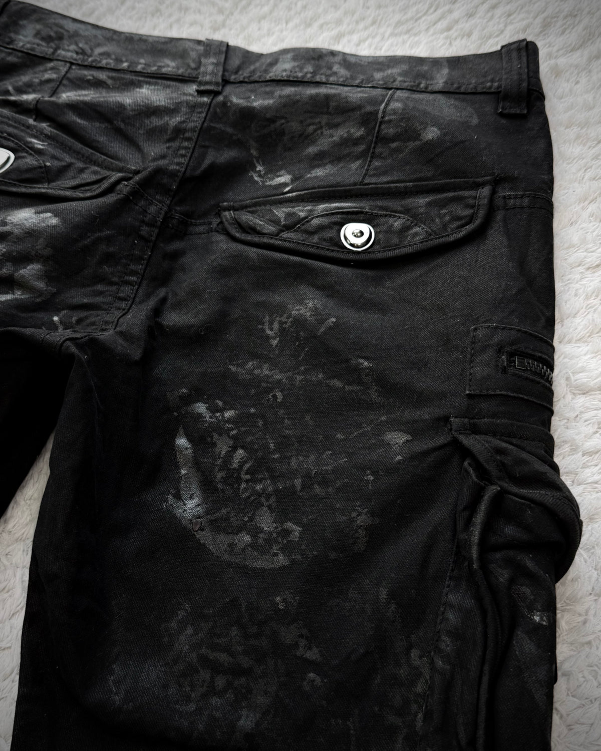 Jack Rose Waxed Gas Mask Cargo Pants