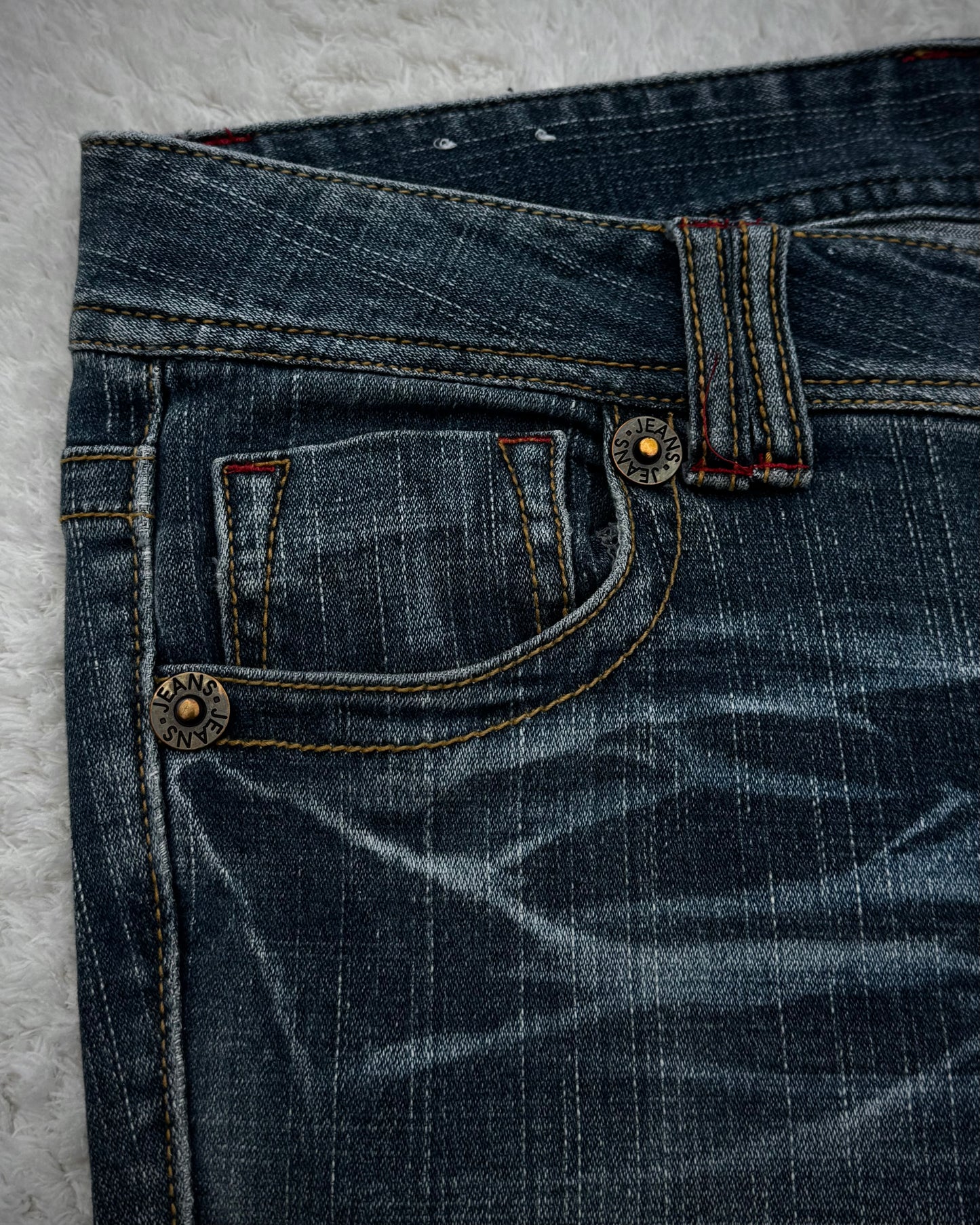 Japanese Brand Skull Design Flared Jeans