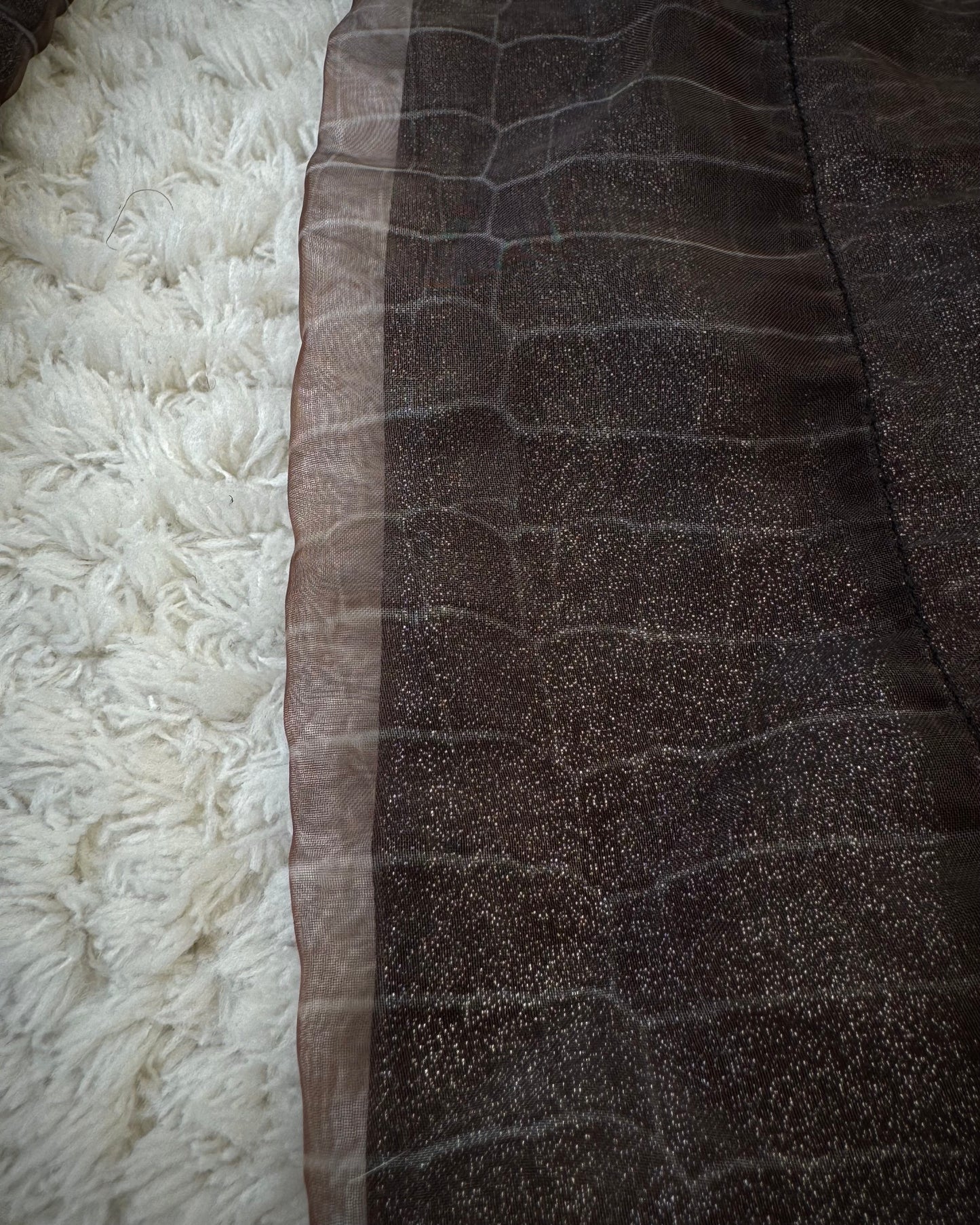 Tornado Mart Double Layered Crocodile Pattern Asymmetrical Jacket