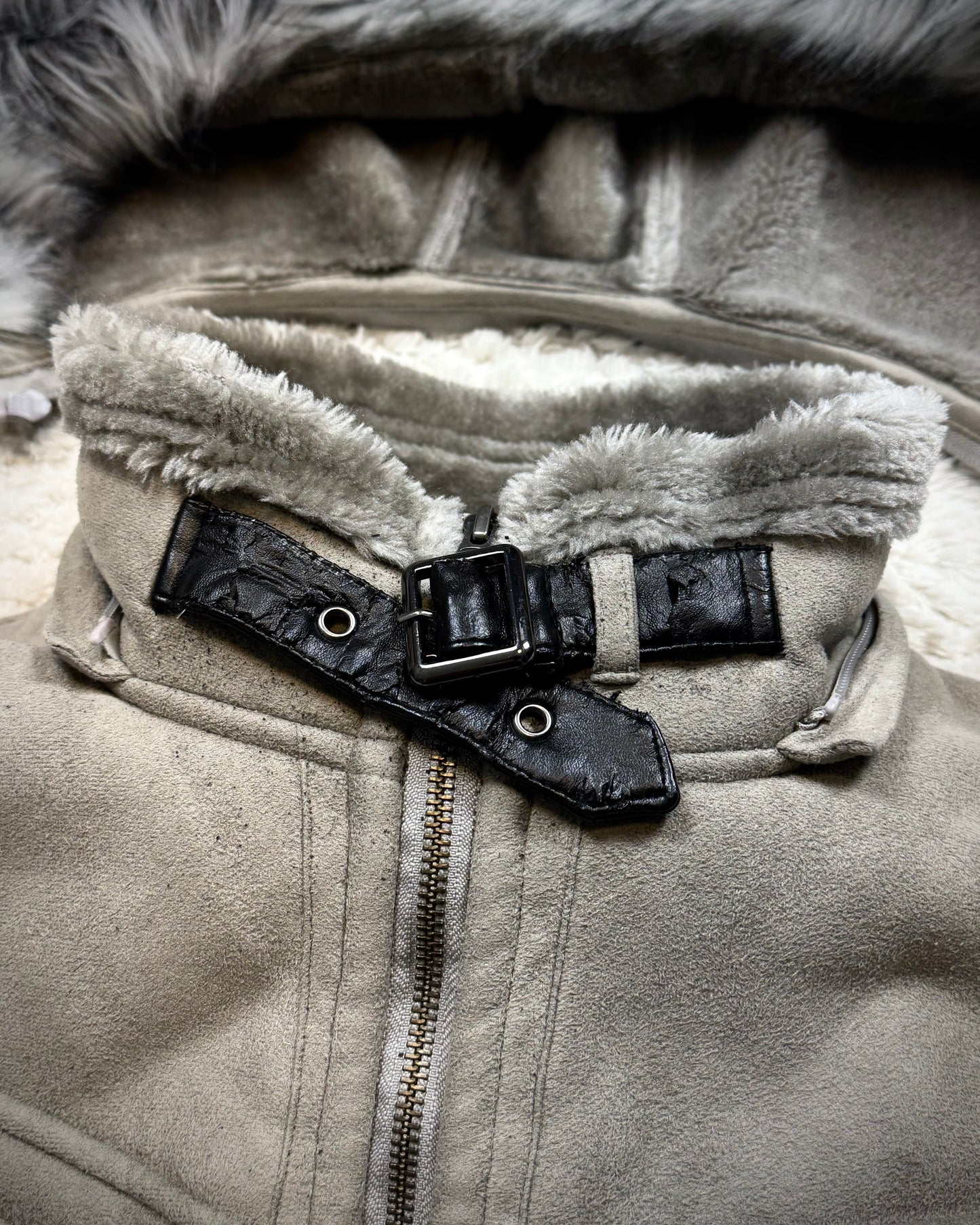 Roushatte Fur Hood Fleece Interior Jacket