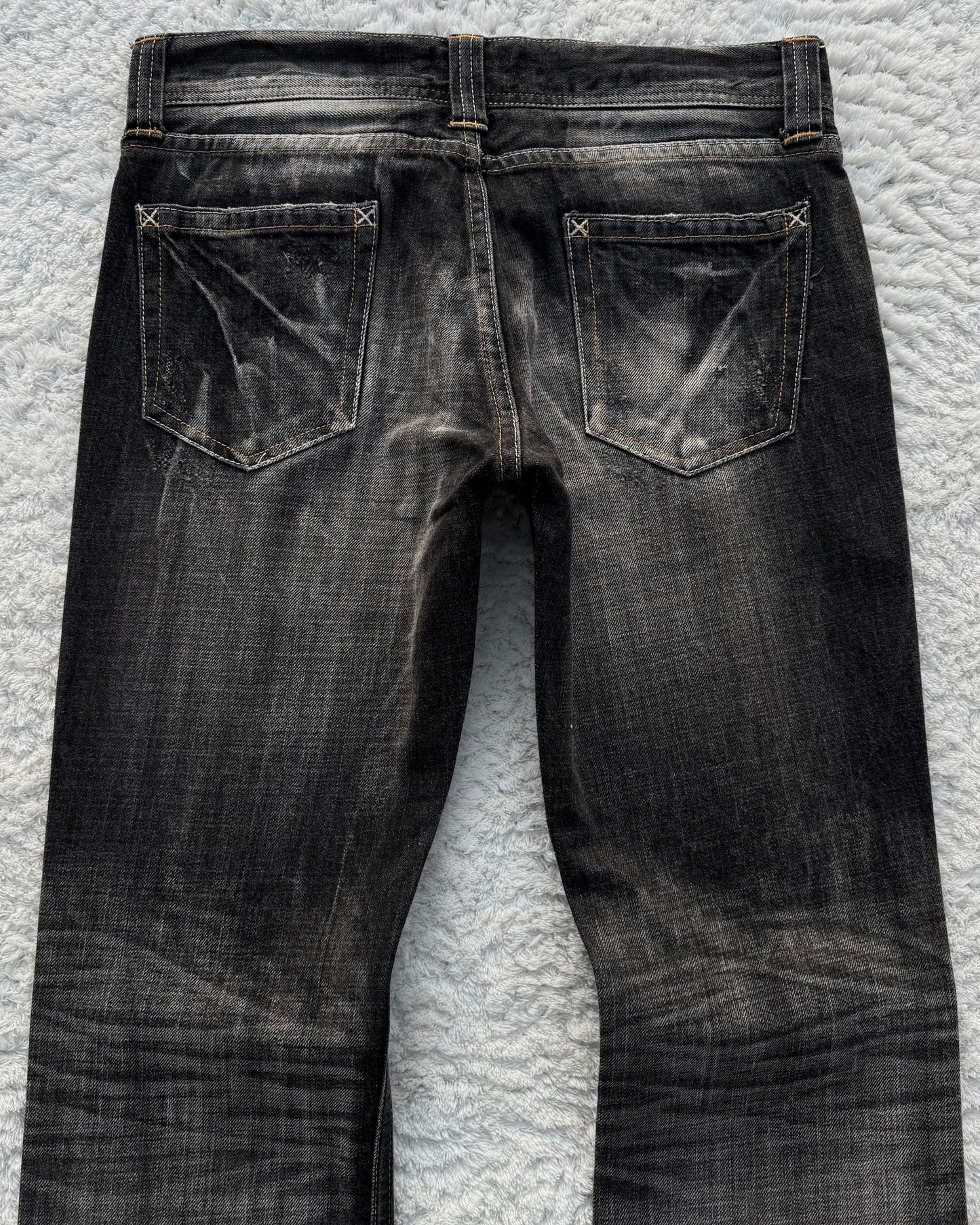 Varosh Pierced Distressed Flared Jeans