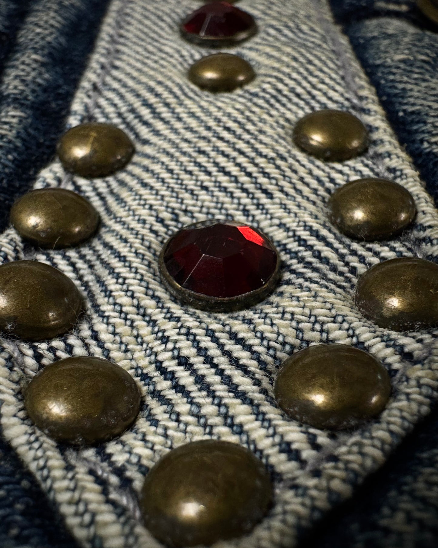 Ultimax Vintage Studded Spiral Flared Jeans