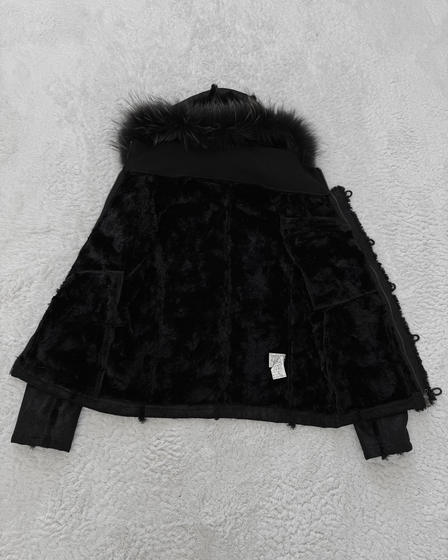 Fuga Textured Raccoon Fur Parka