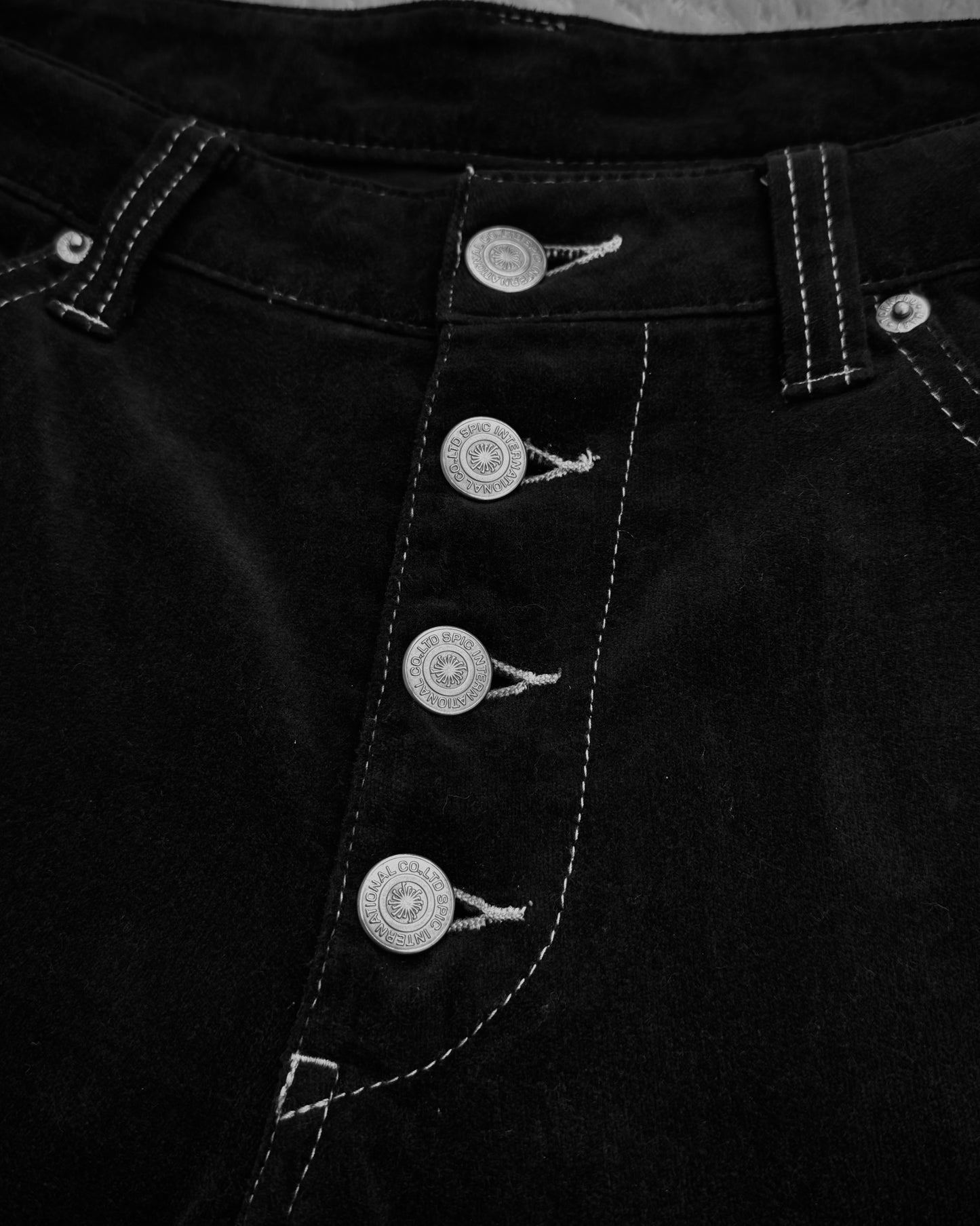 Tornado Mart Croco Pattern Lace Flared Lace Up Pants