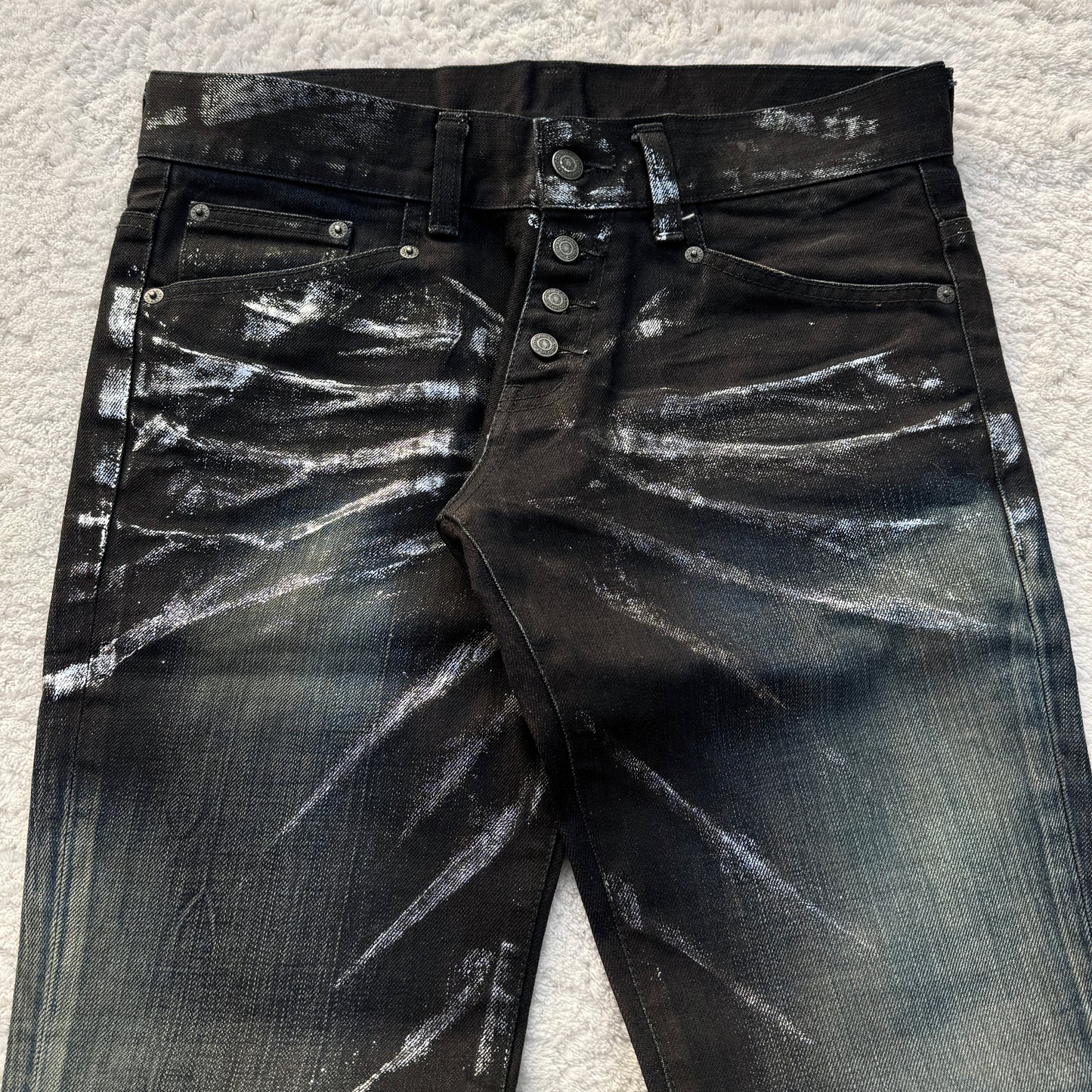 Tornado Mart Foil Wash Flared Jeans