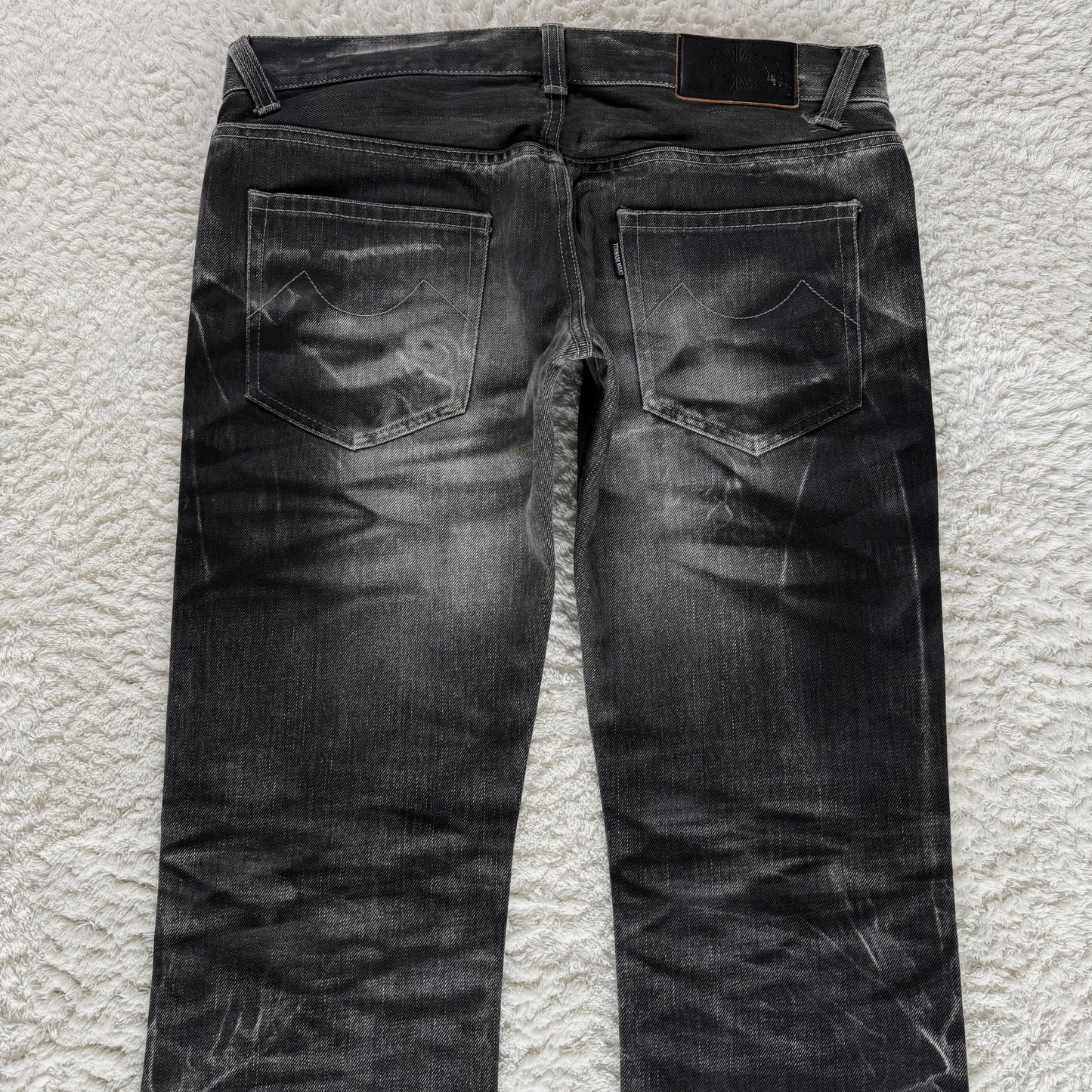 Tornado Mart Crystal Claw Marks Wash Slim Bootcut Jeans