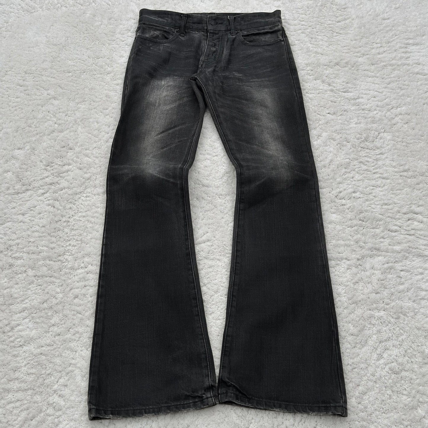 Fuga Light Waxed Flared Jeans
