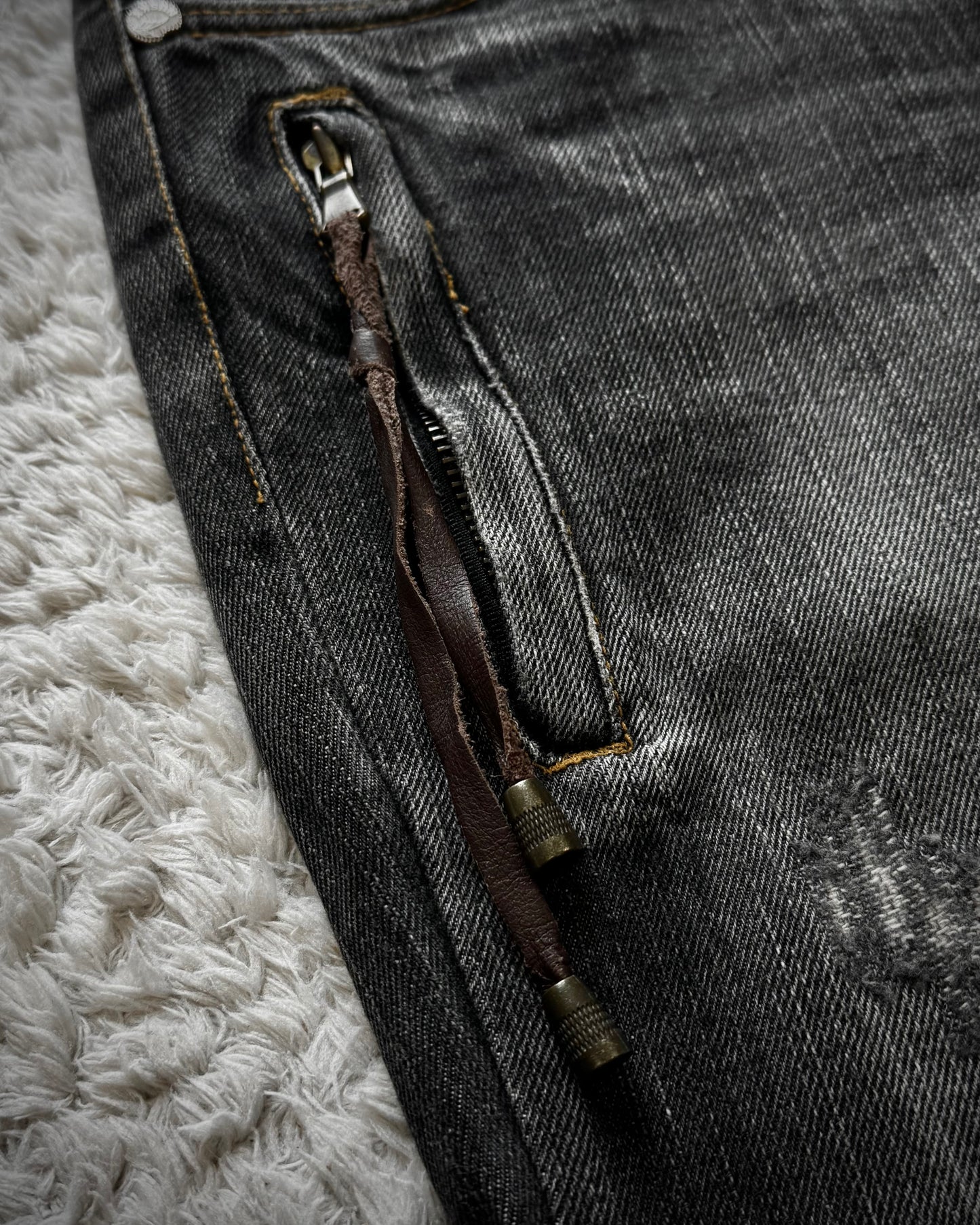 Husky Rustic Hardware Flared Jeans