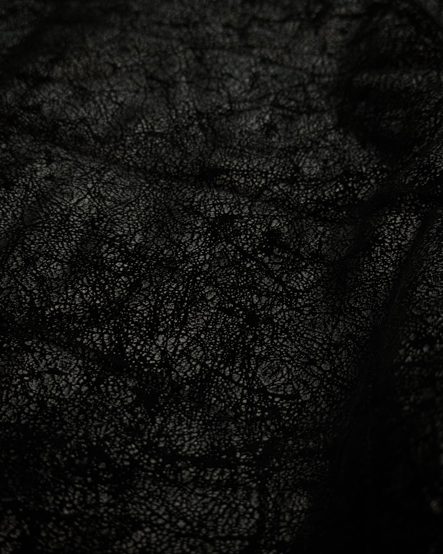 Body Wave Cracked Wax Fur Jacket