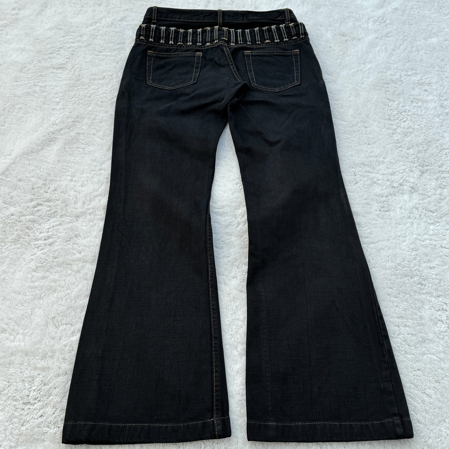 Gazoz Double Waist Plenty Belt Loops Flared Jeans
