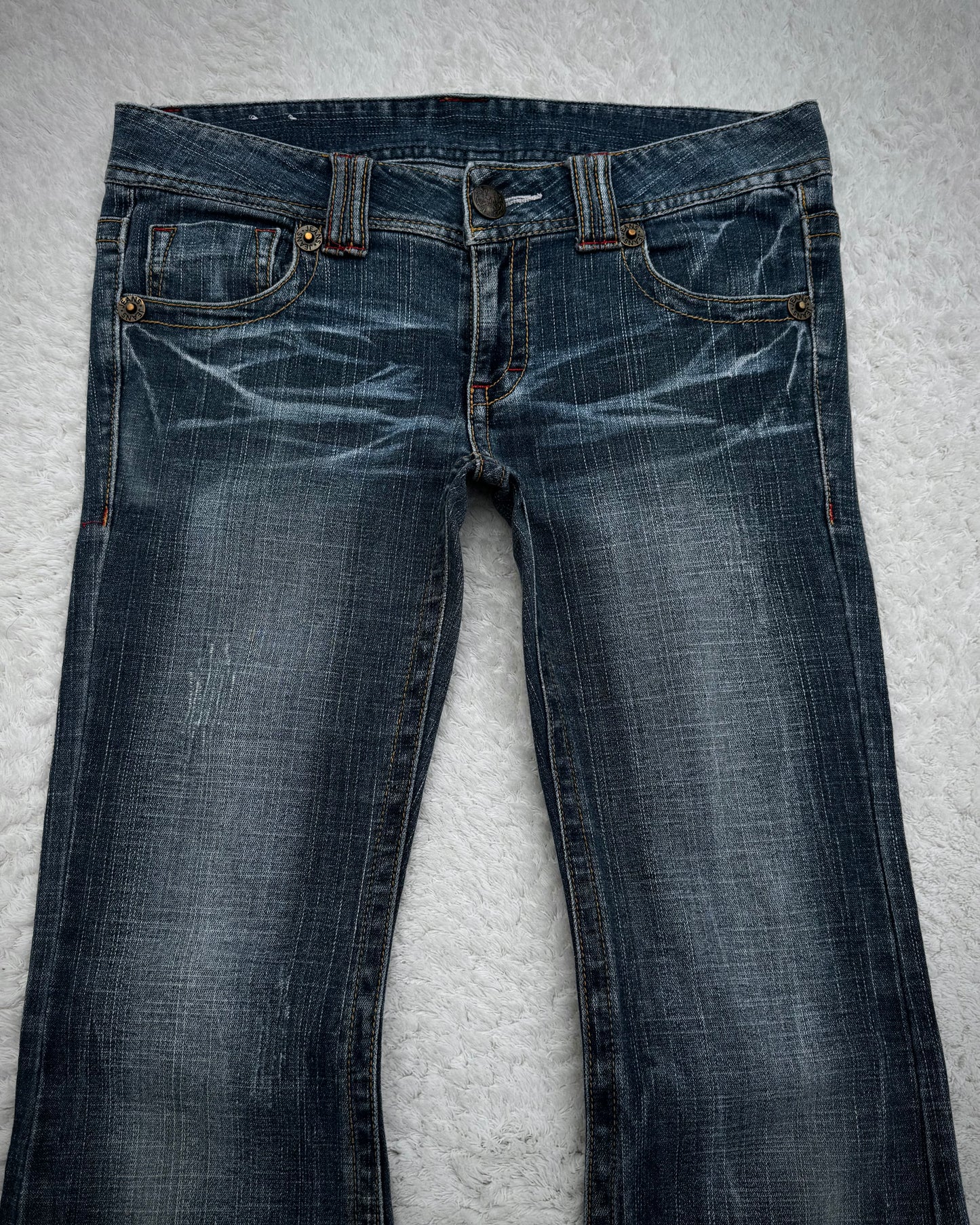 Japanese Brand Skull Design Flared Jeans