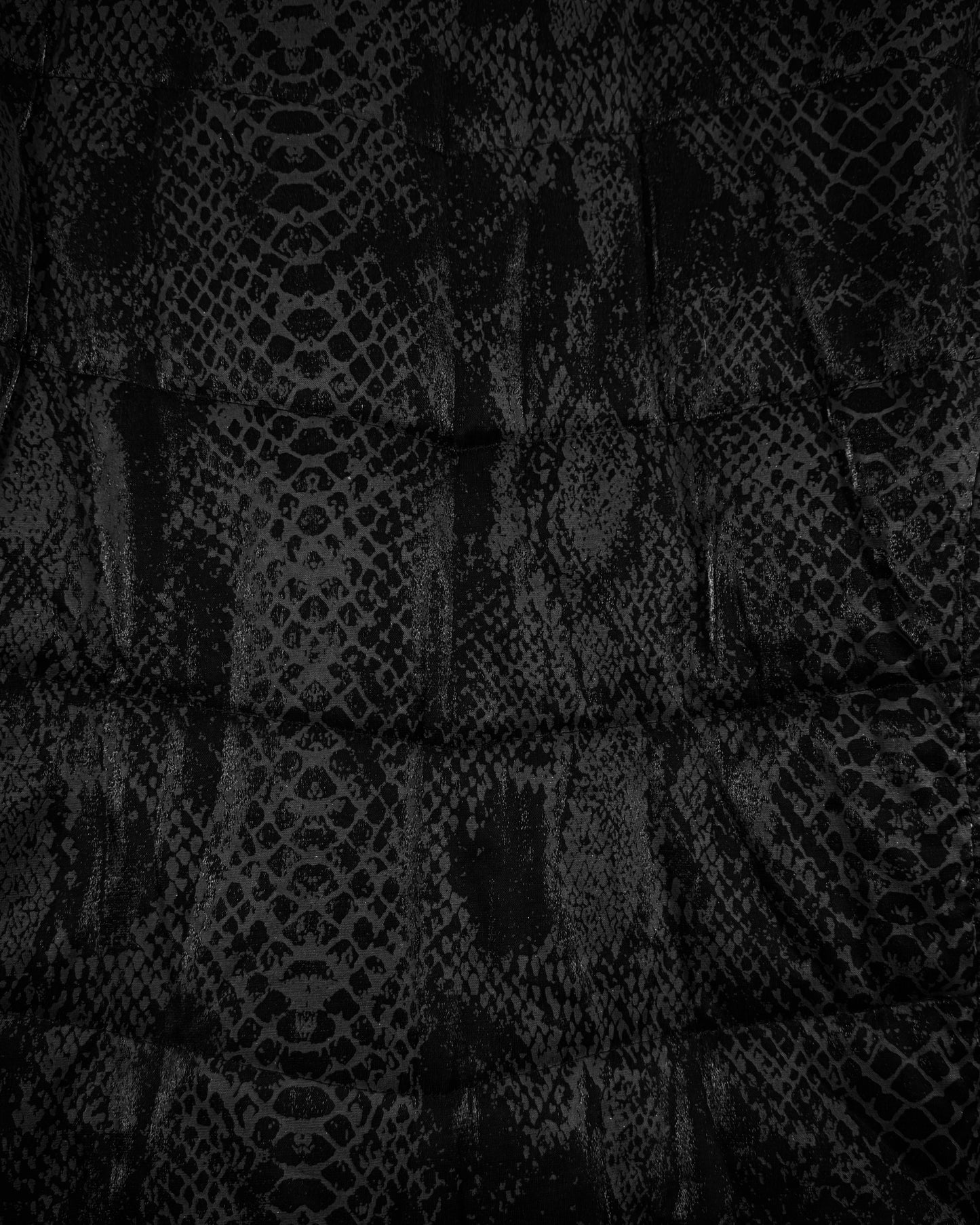 Bernings Sho Python Pattern Double Zip Lightweight Puffer Jacket