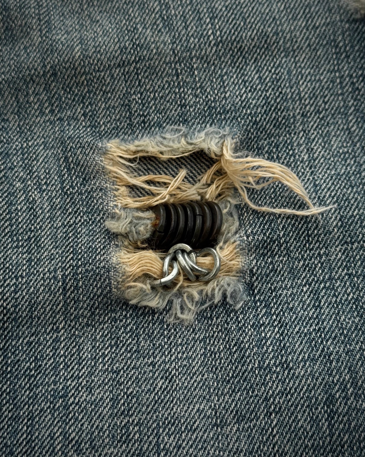 Tornado Mart Pierced Western Spiral Bootcut Jeans