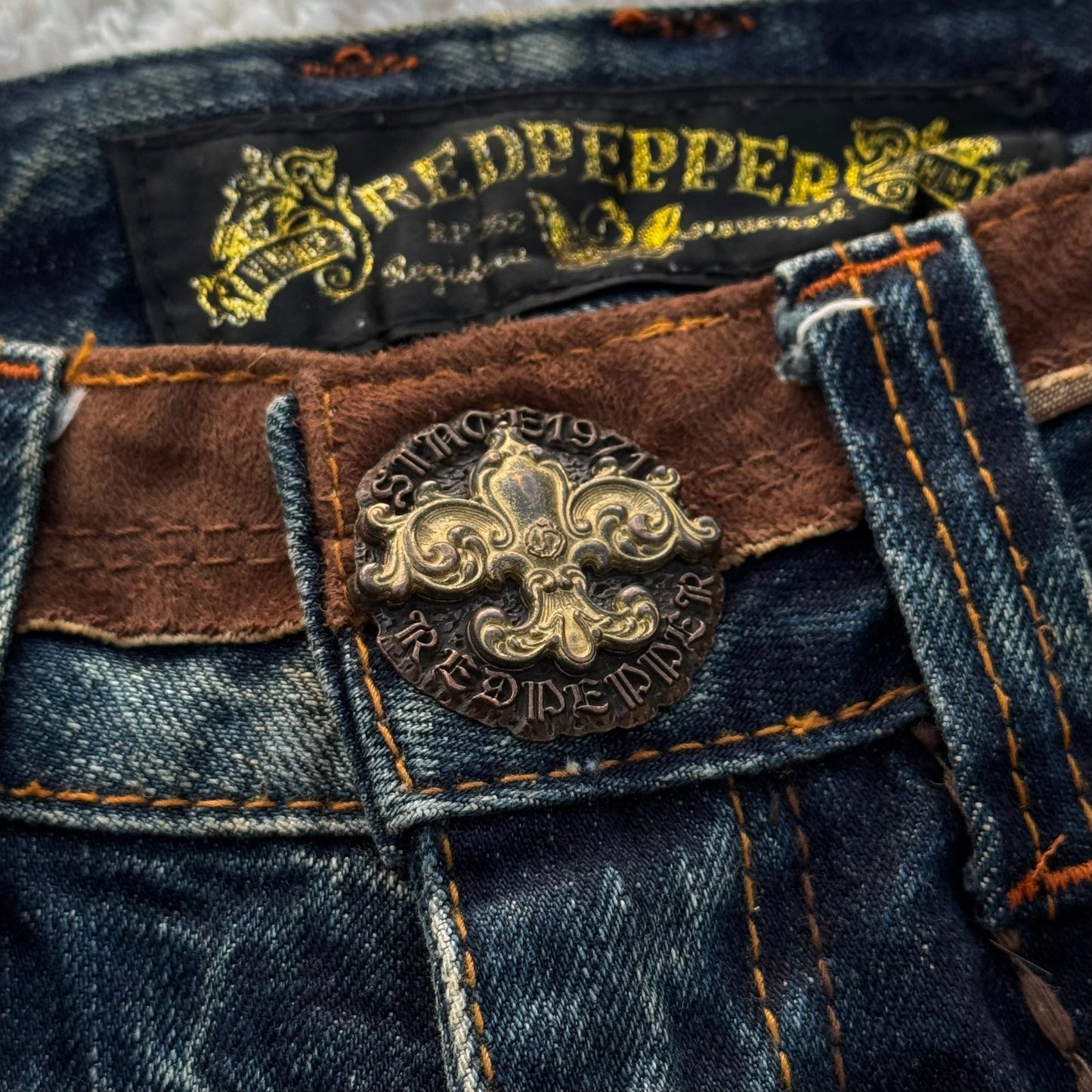 Red Pepper Cheetah Wings Flared Jeans