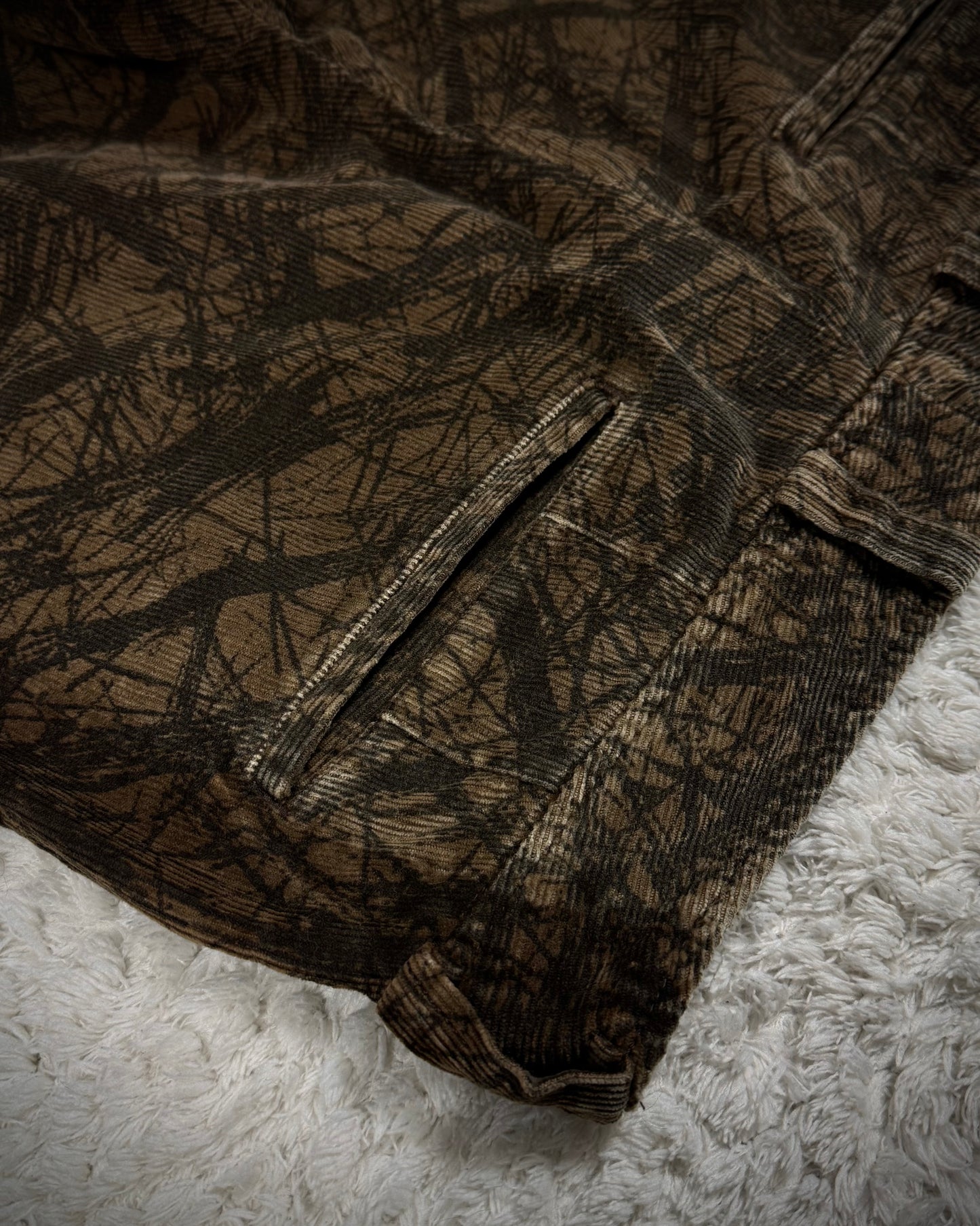 Tornado Mart Wood Textured Flared Pants