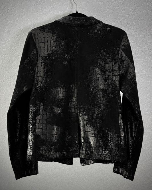 Xfrm Crocodile Waxed Blazer