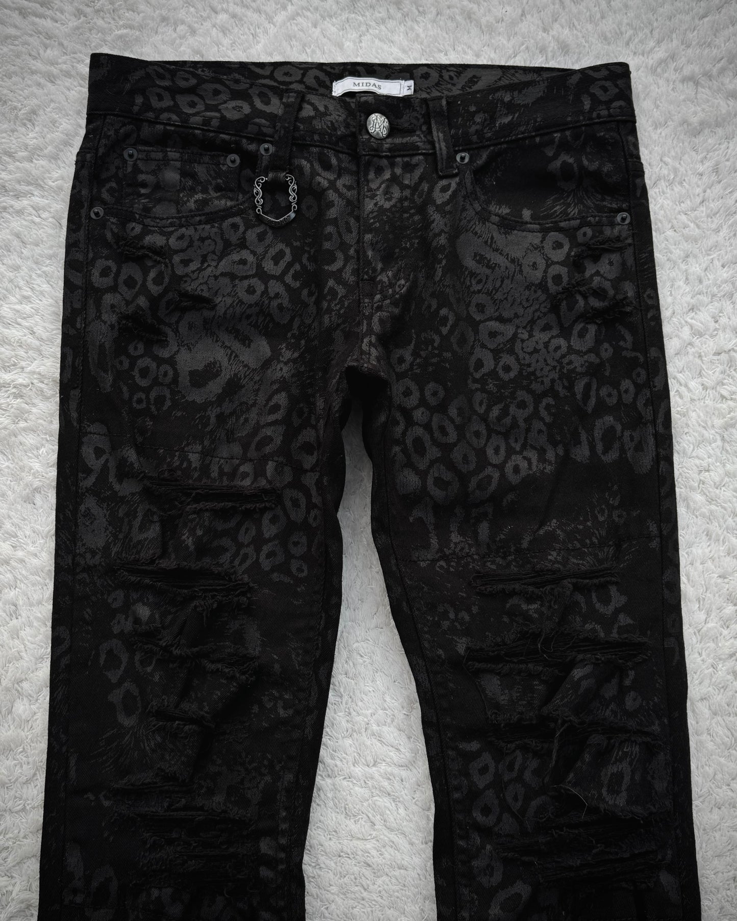 Midas Leopard Pattern Skinny Jeans