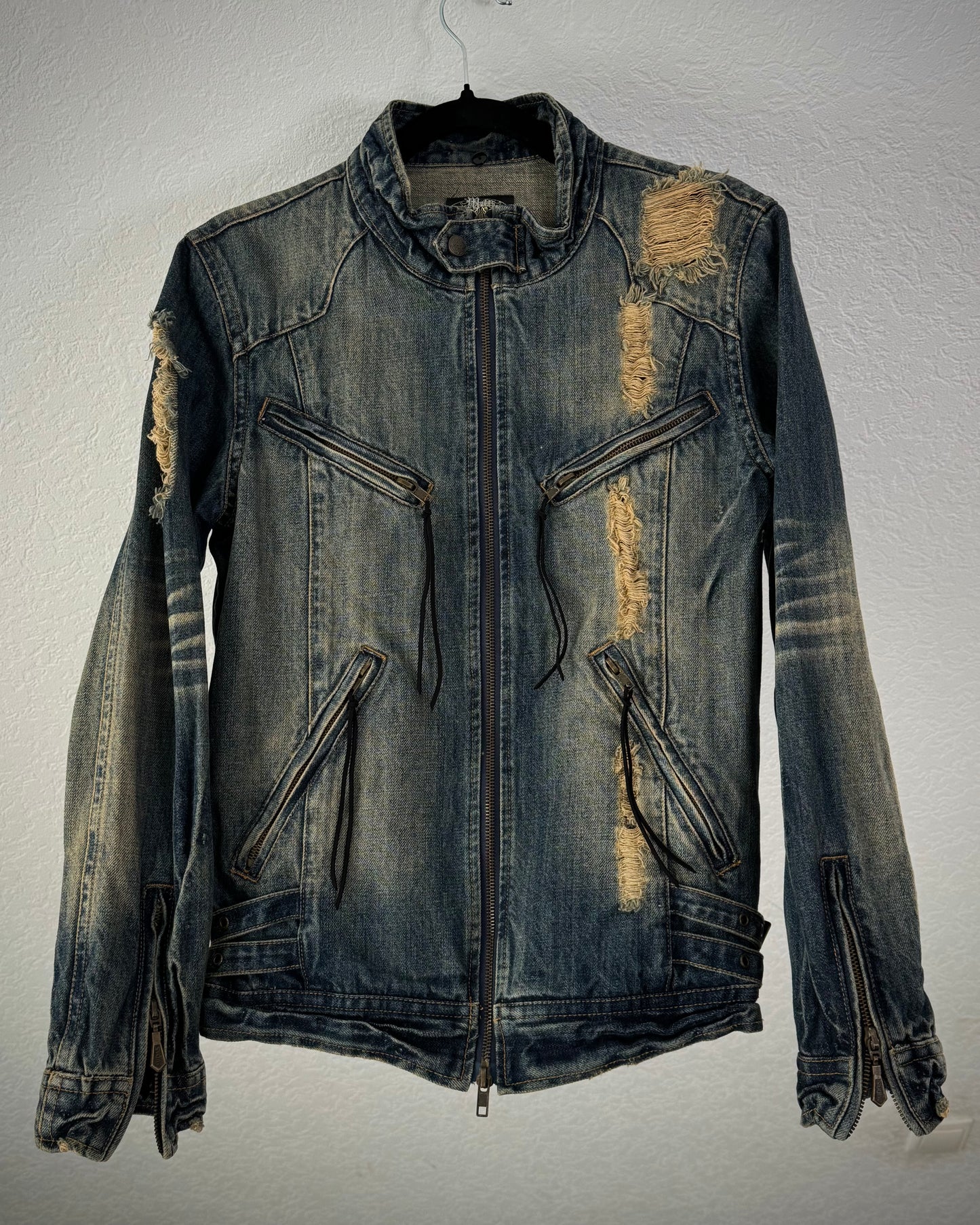 Midas Mud Wash Distressed Denim Jacket
