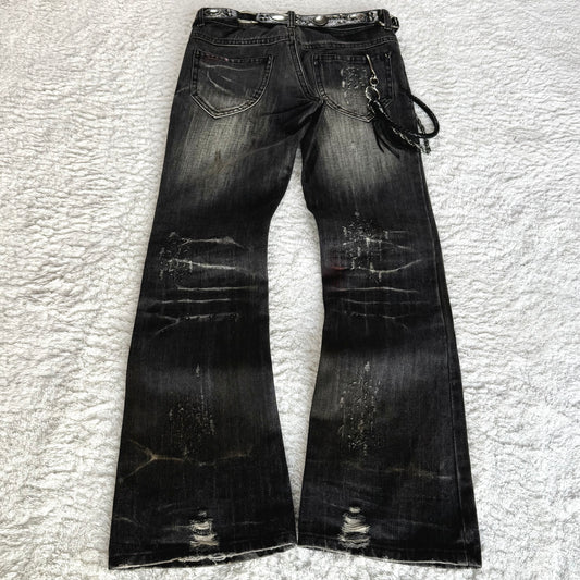 Midas Vintage Processed Flared Jeans