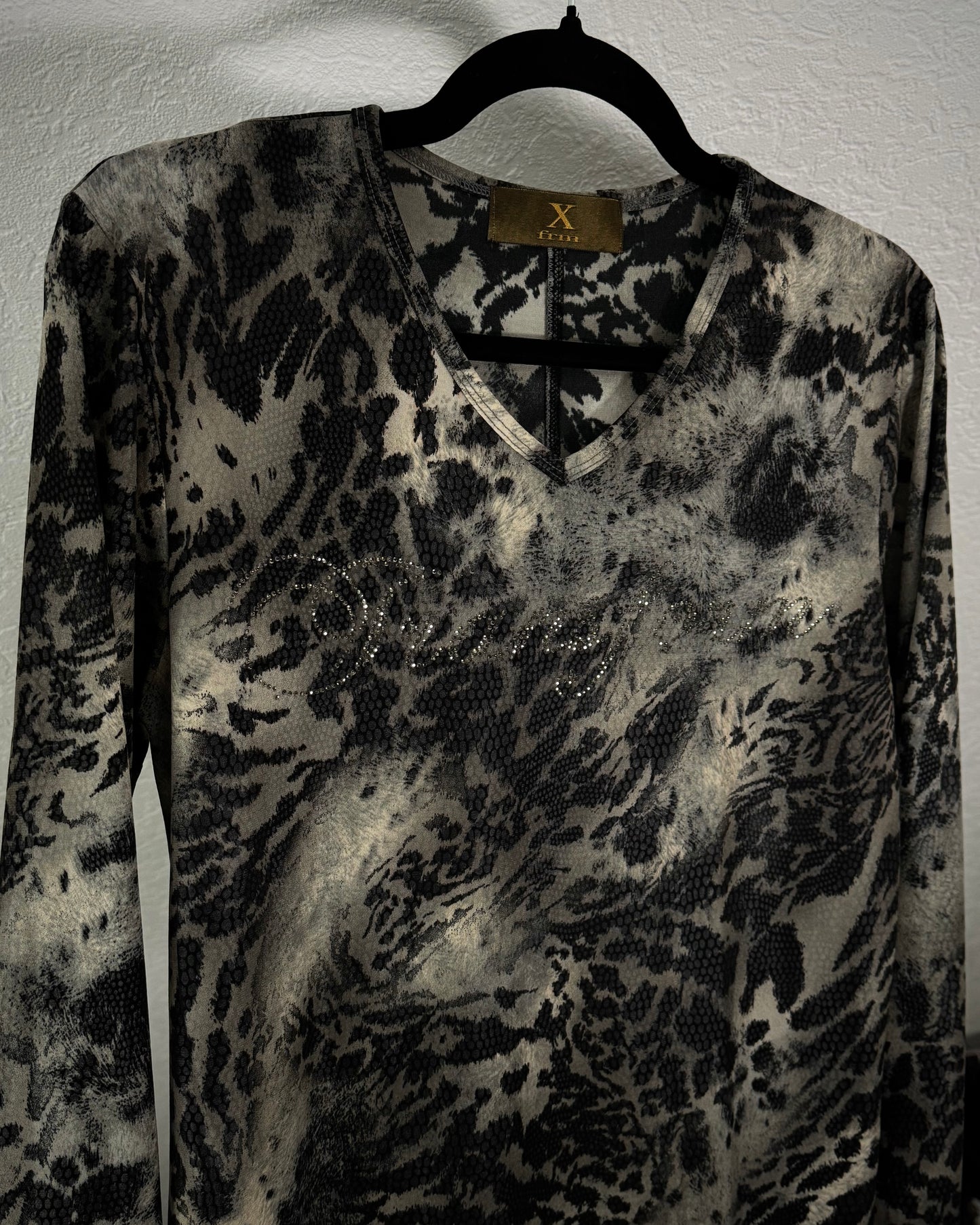 Xfrm Leopard Snakeskin Pattern Longsleeve