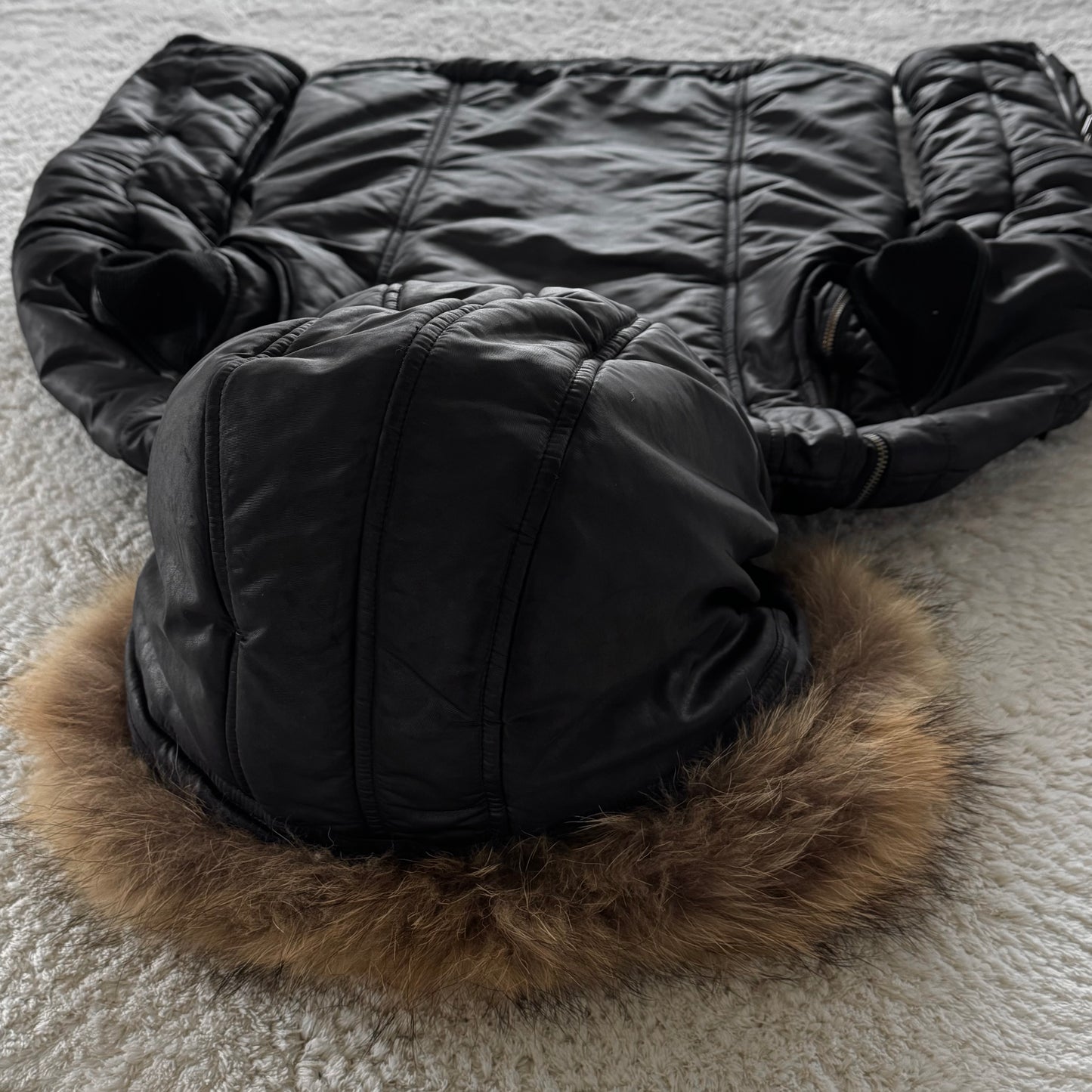 Bajra Raccoon Fur Puffer Jacket