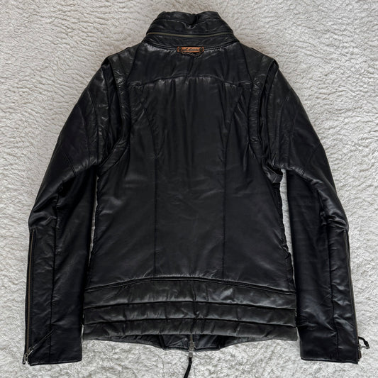 14th Addiction Convertible Leather Puffer Jacket