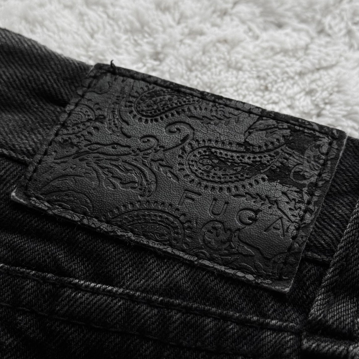 Fuga Repaired Distressing Bootcut Jeans