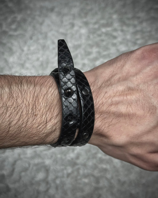 Decade Double Layered Python Bracelet