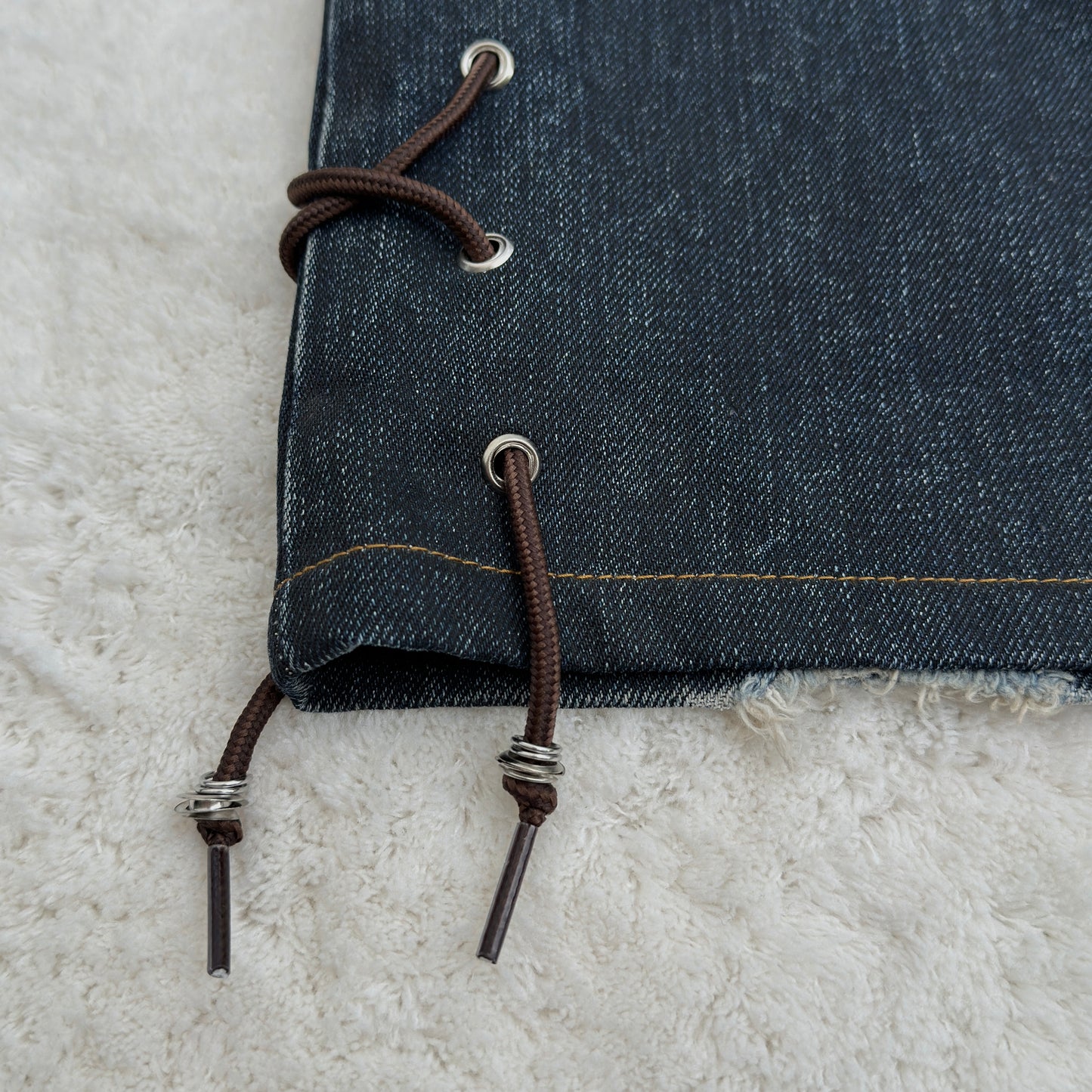 Tornado Mart Bootcut Lace-Up Jeans