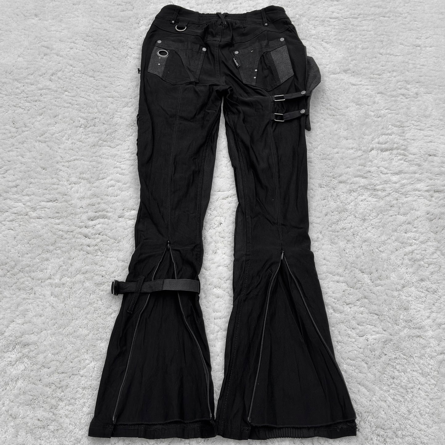 Ozz Croce Rave Holster Flared Lace-Up Pants