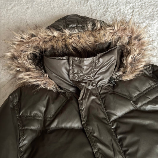 Schlüssel Olive Fur Puffer Jacket