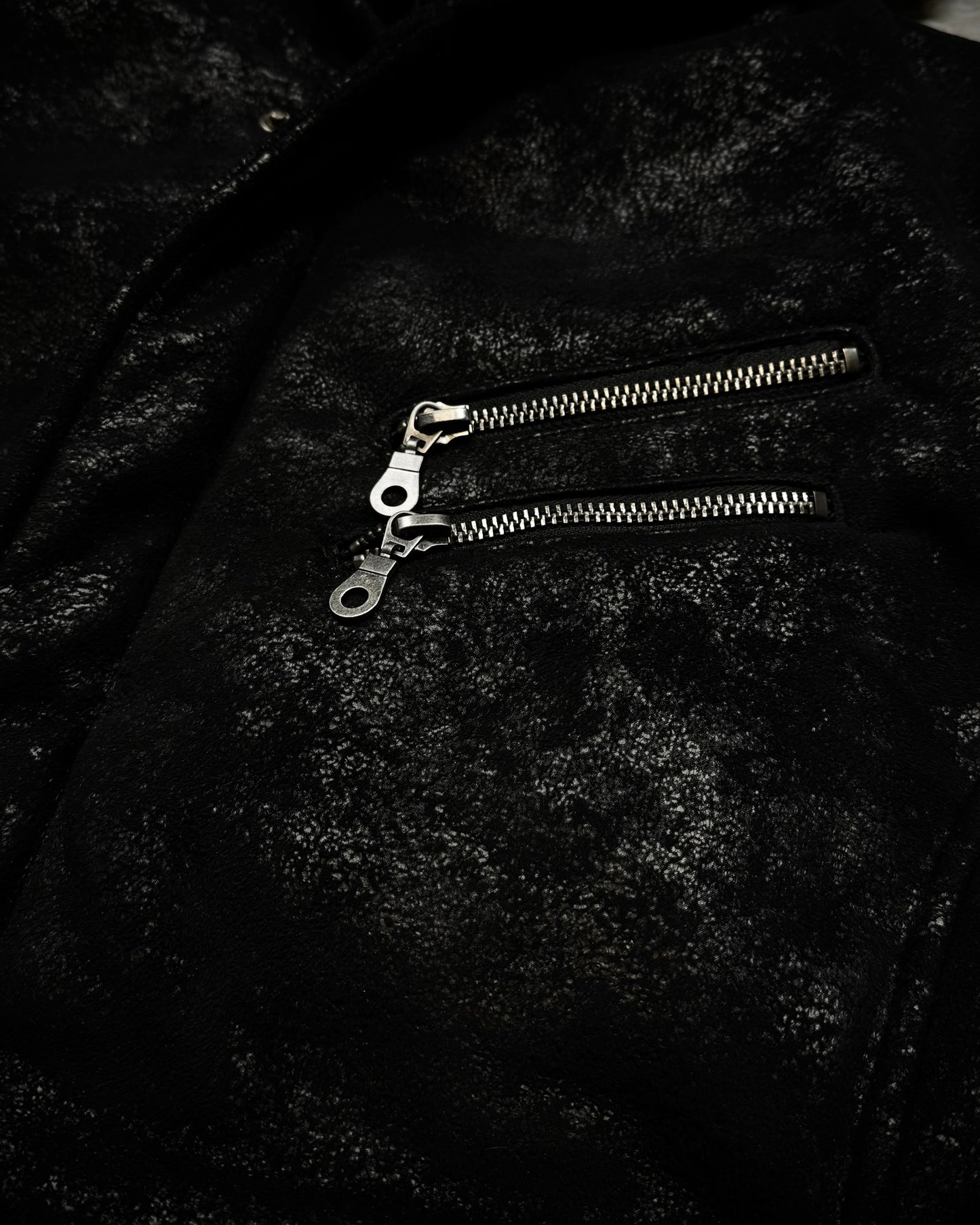 Louis Chavlon Cracked Wax Zip Up Hoodie