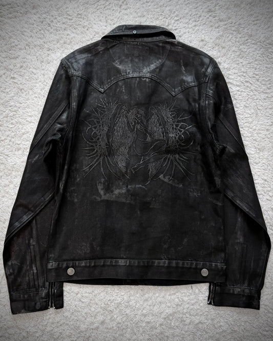 Vengeance Waxed Back Embroidered Jacket