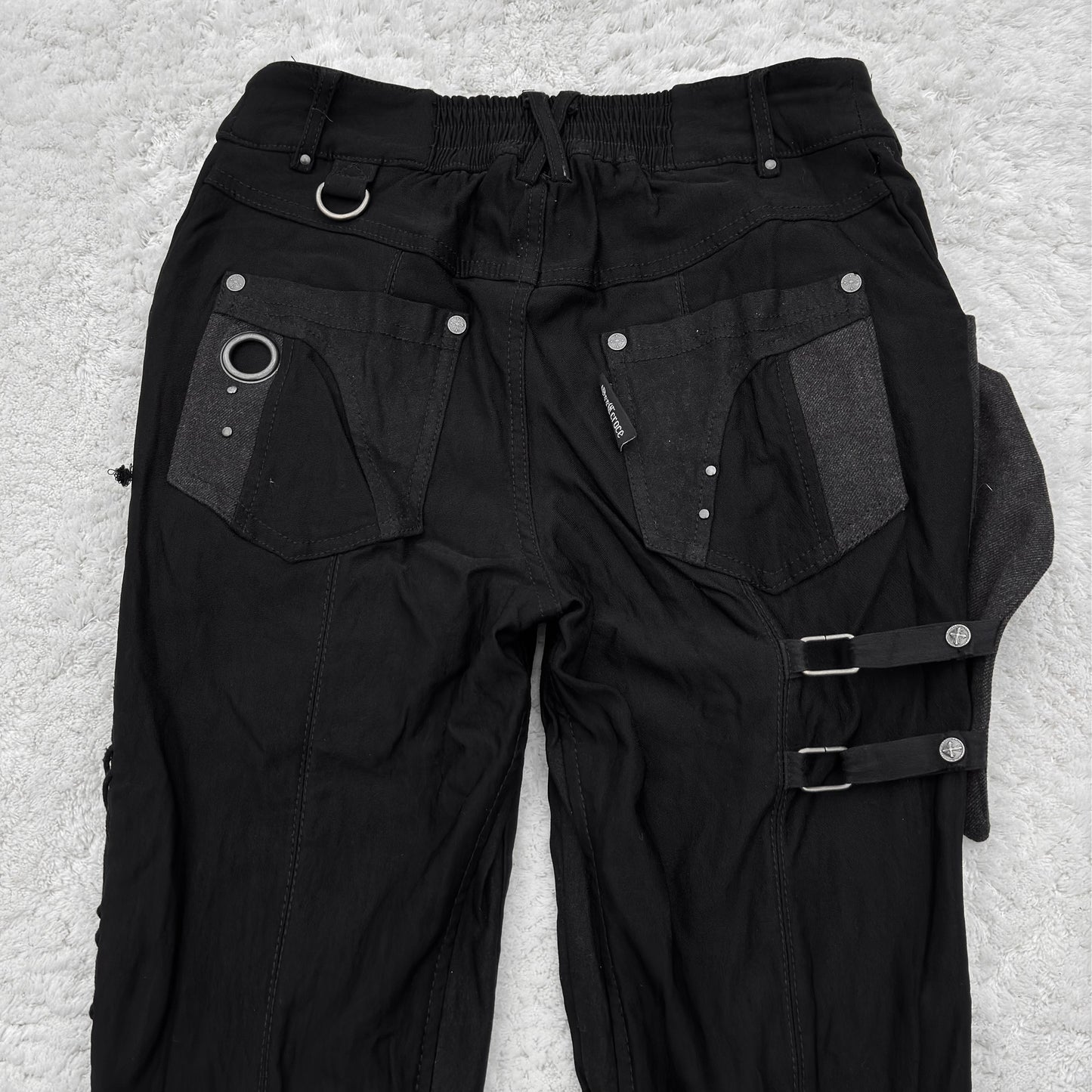 Ozz Croce Rave Holster Flared Lace-Up Pants