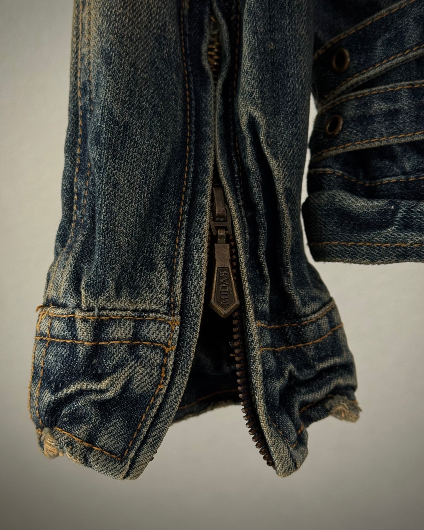 Midas Mud Wash Distressed Denim Jacket