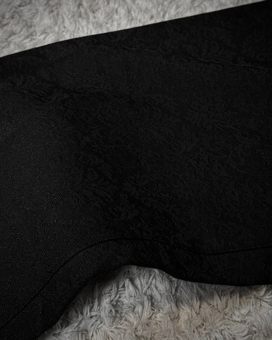 Tornado Mart Antique Woven Pattern Flared Dress Pants