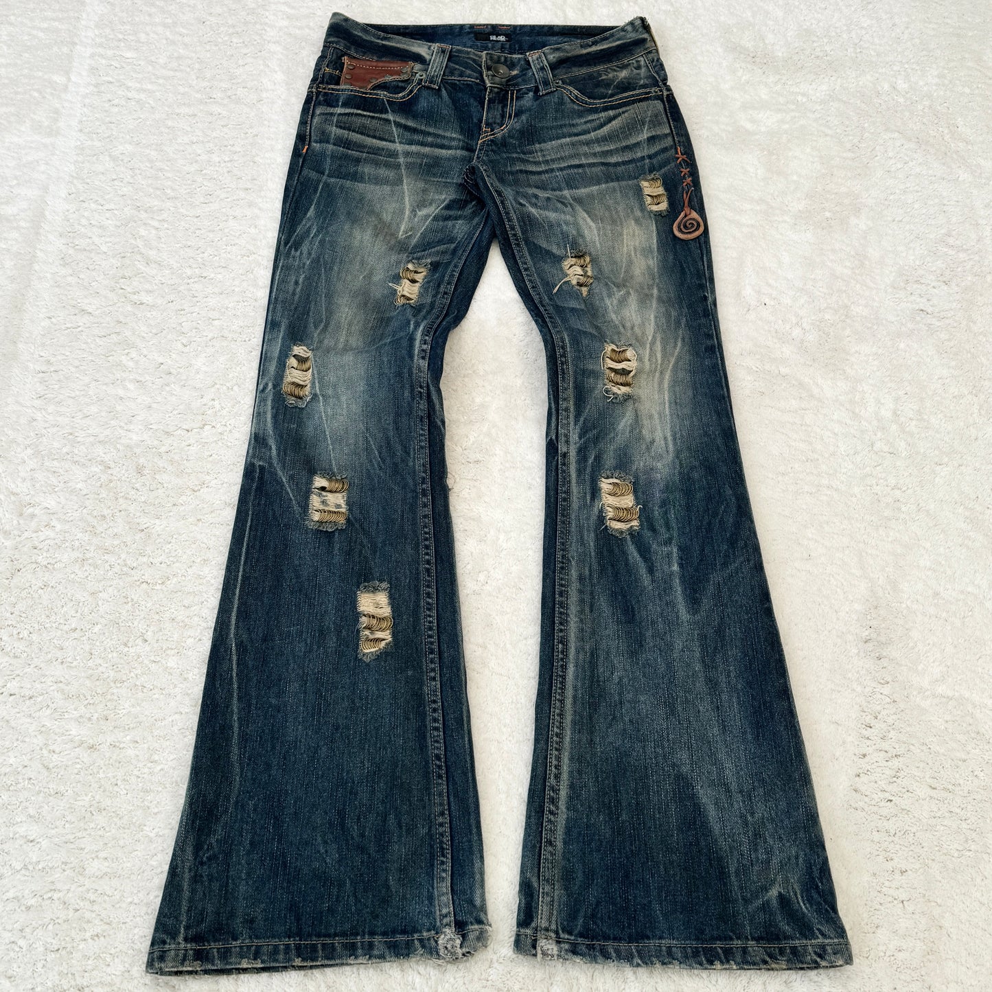 Glad News Pierced Flared Jeans
